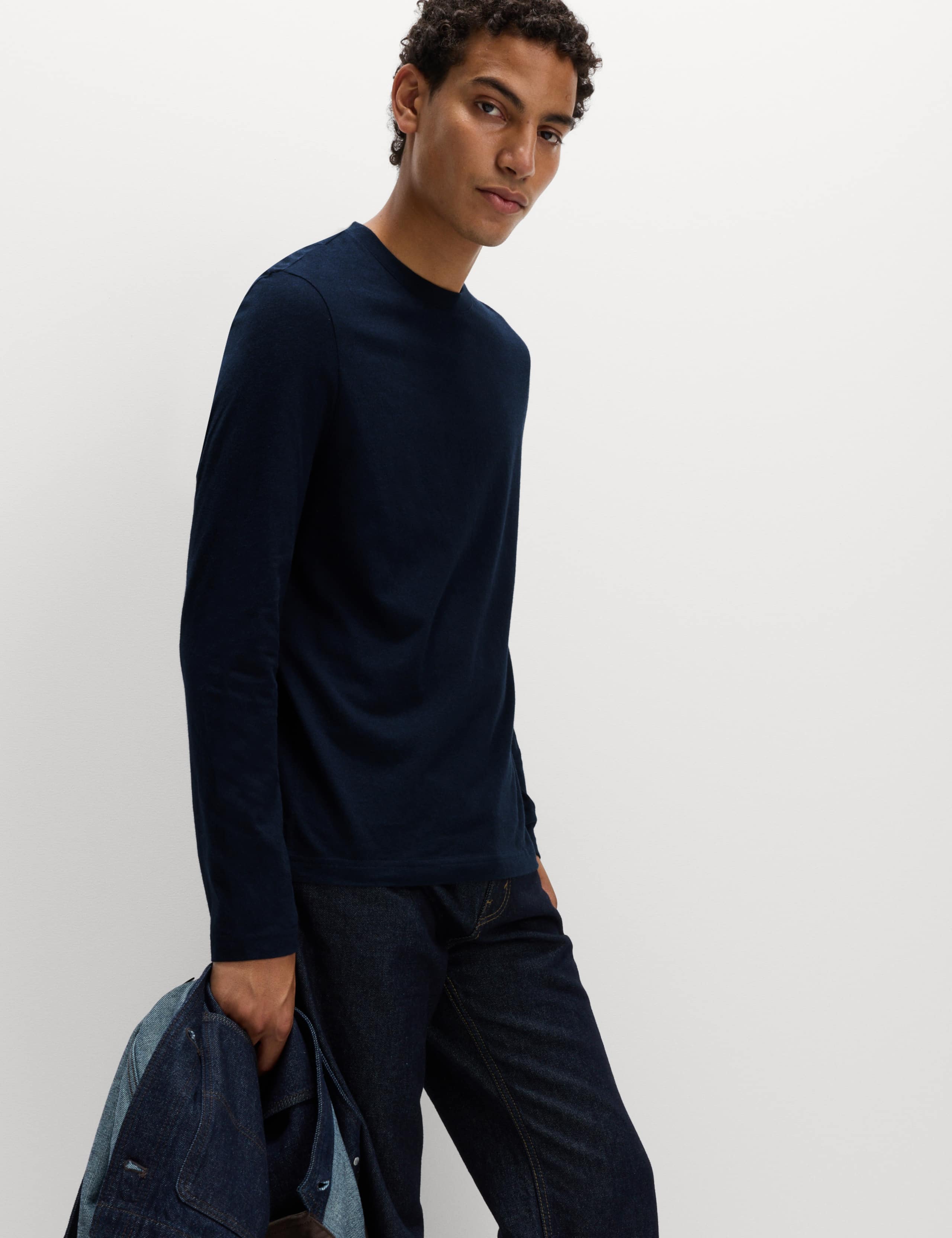 Pure Cotton Crew Neck T-Shirt 4 of 5