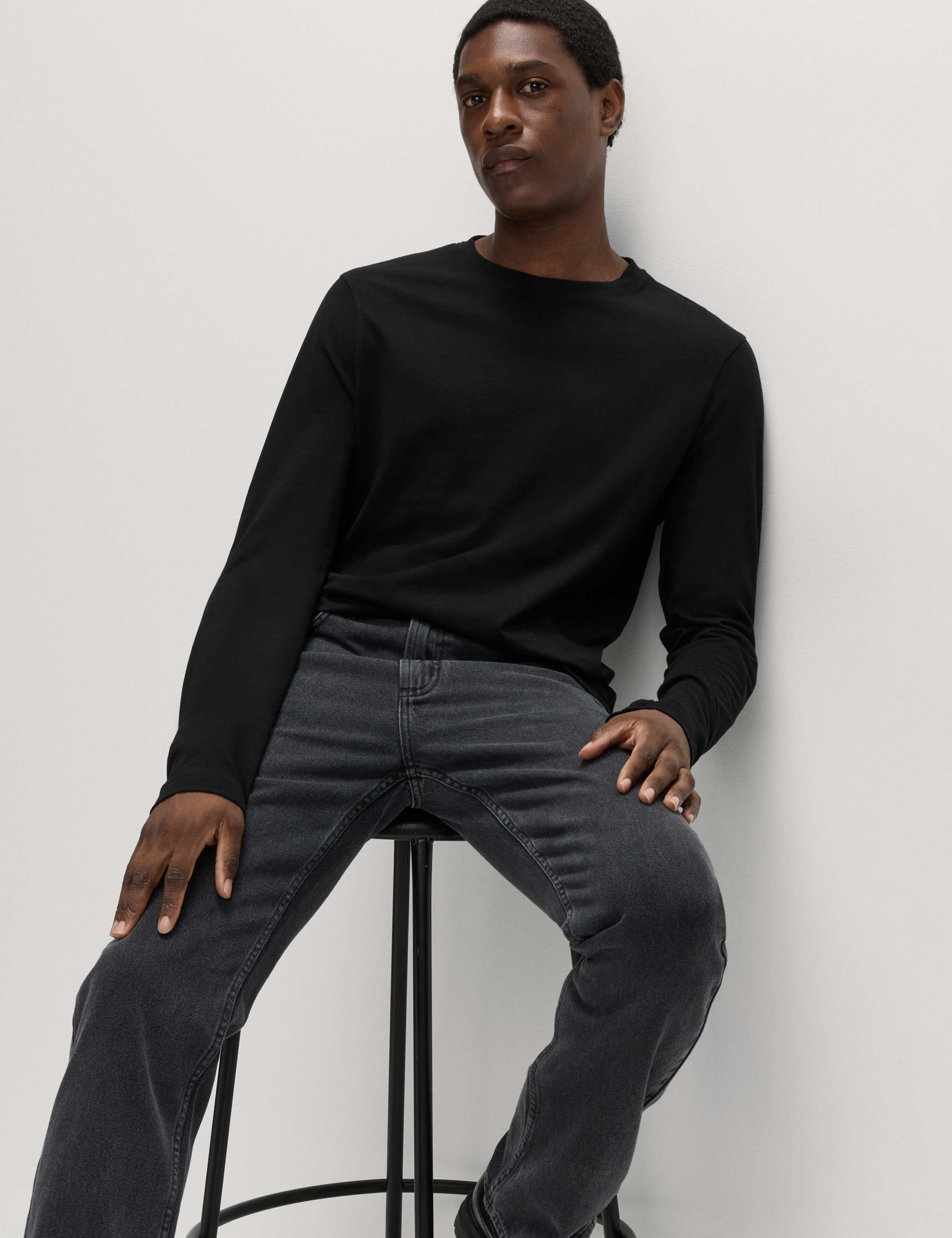 Pure Cotton Crew Neck T-Shirt 1 of 3