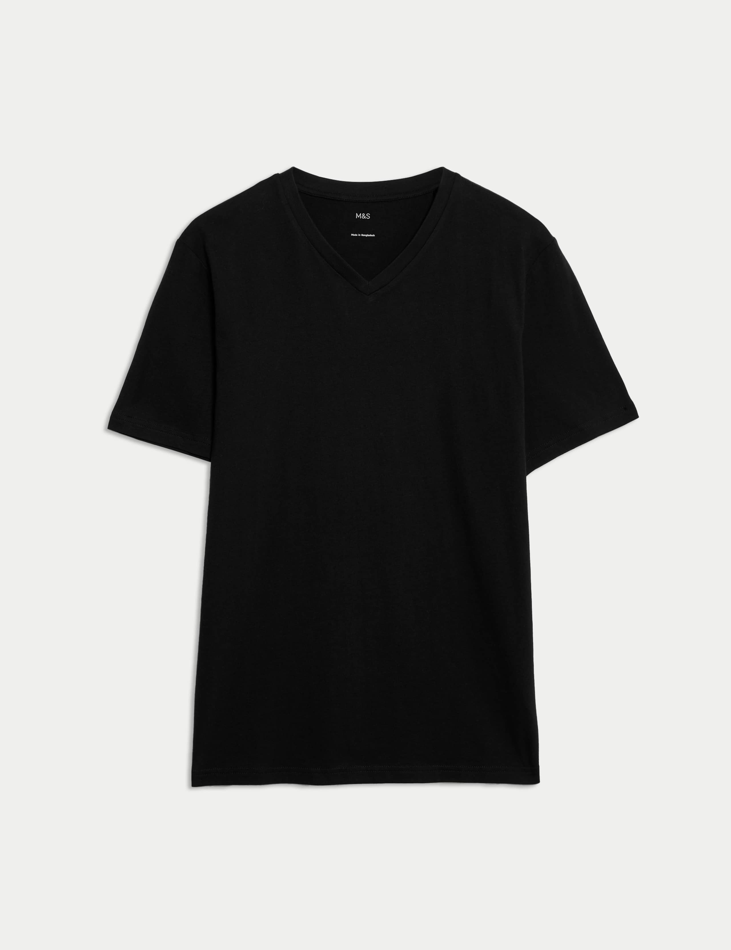 Pure Cotton V Neck T-Shirt 2 of 5