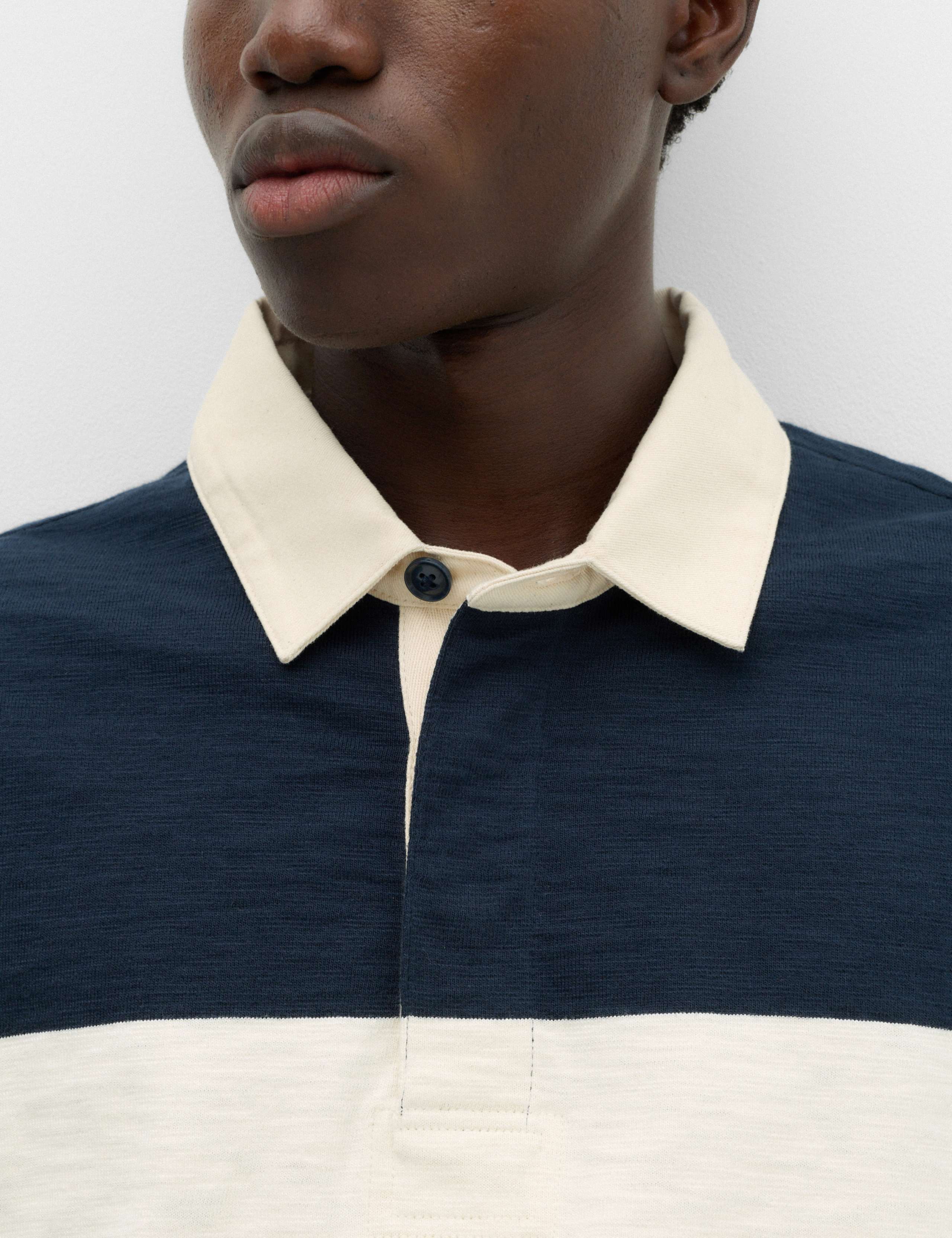 Pure Cotton Colour Block Rugby Shirt 3 of 5