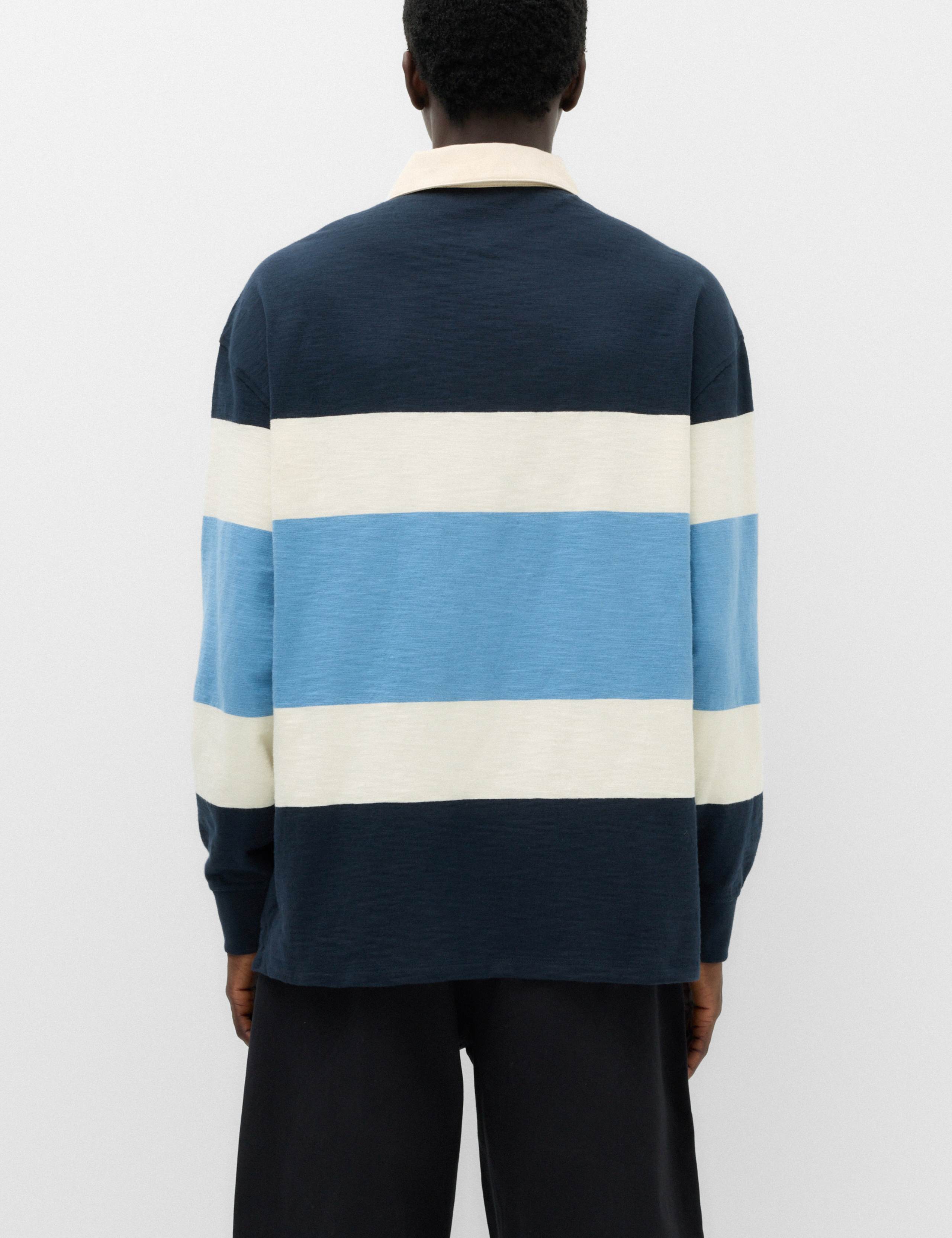 Pure Cotton Colour Block Rugby Shirt 4 of 5