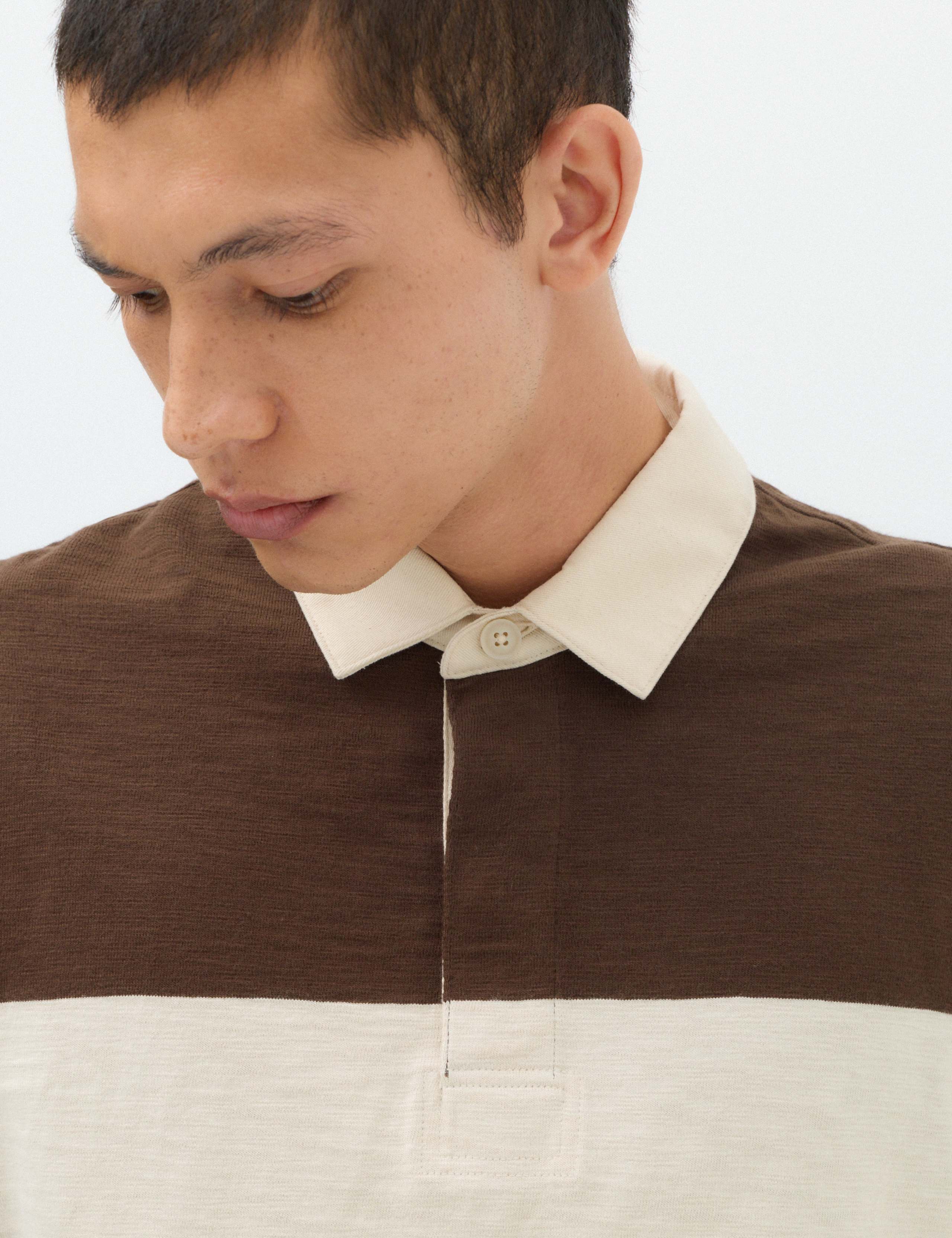 Pure Cotton Colour Block Rugby Shirt 3 of 7