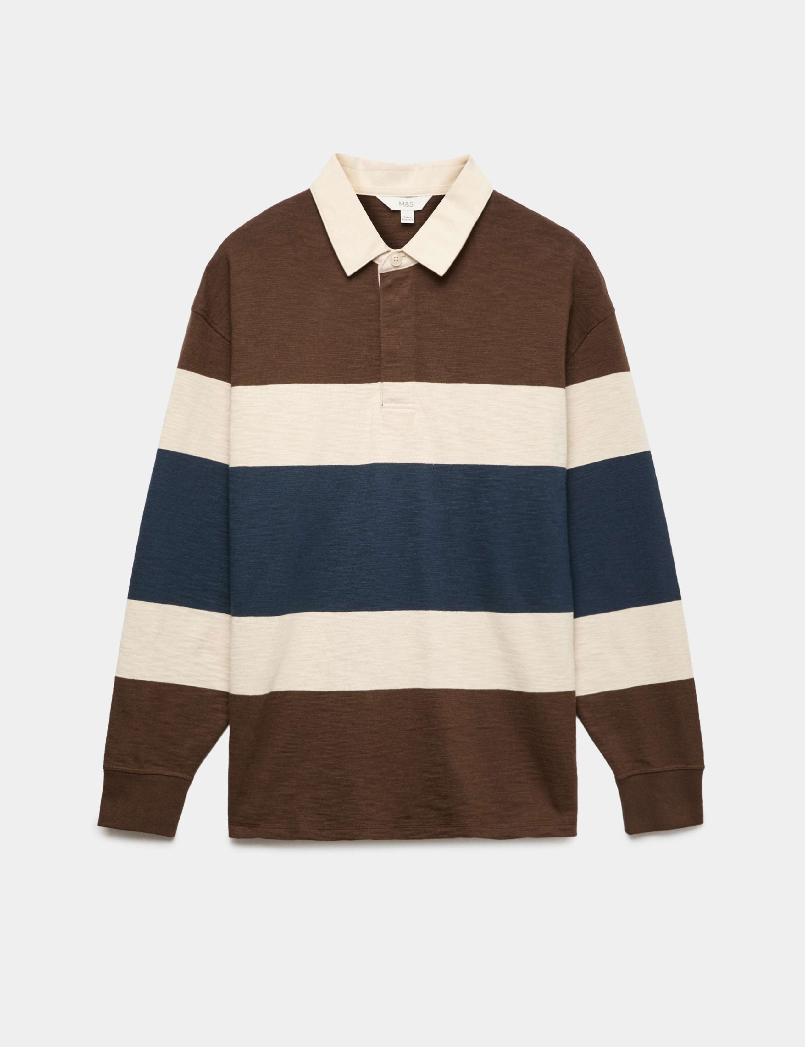 Pure Cotton Colour Block Rugby Shirt 2 of 7