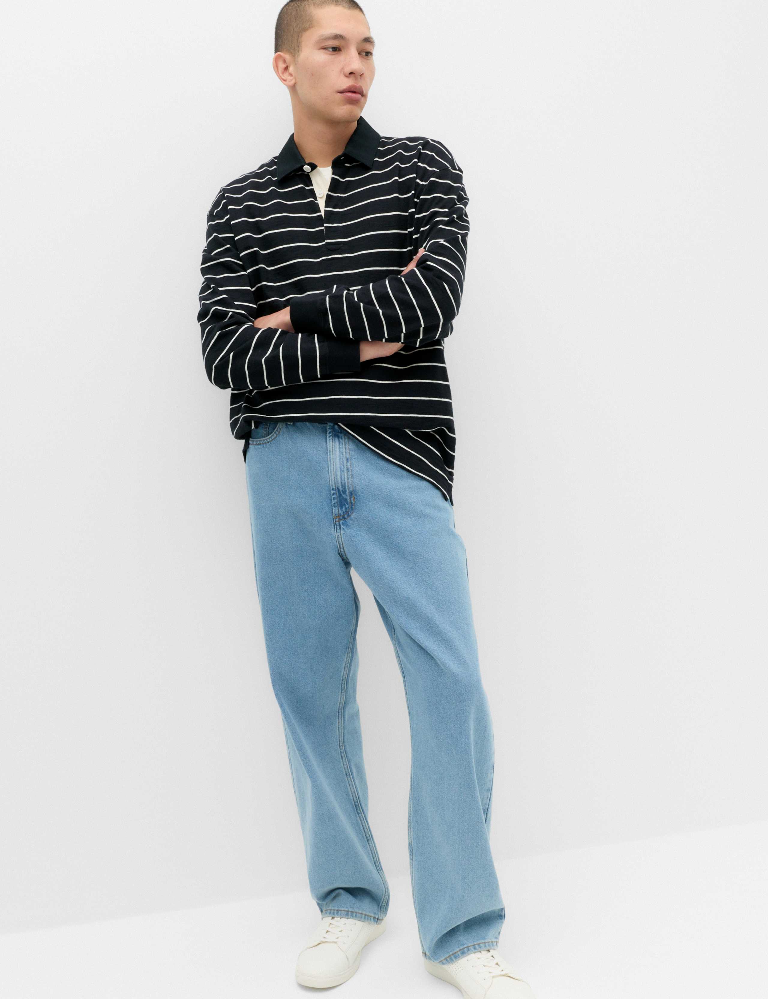 Pure Cotton Striped Long Sleeve Rugby Shirt 6 of 6