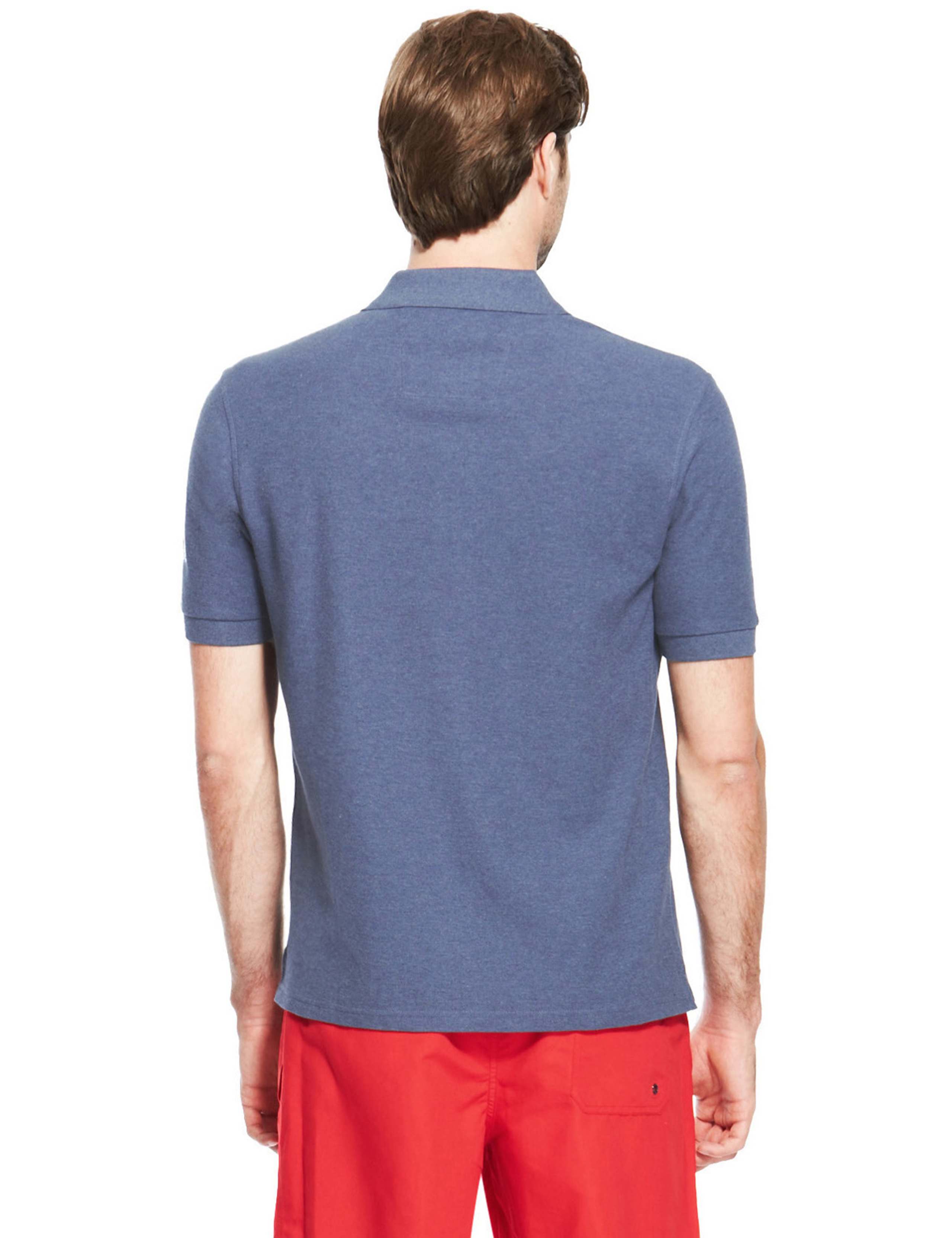Pure Cotton Polo Shirt with StayNEW™ 4 of 4