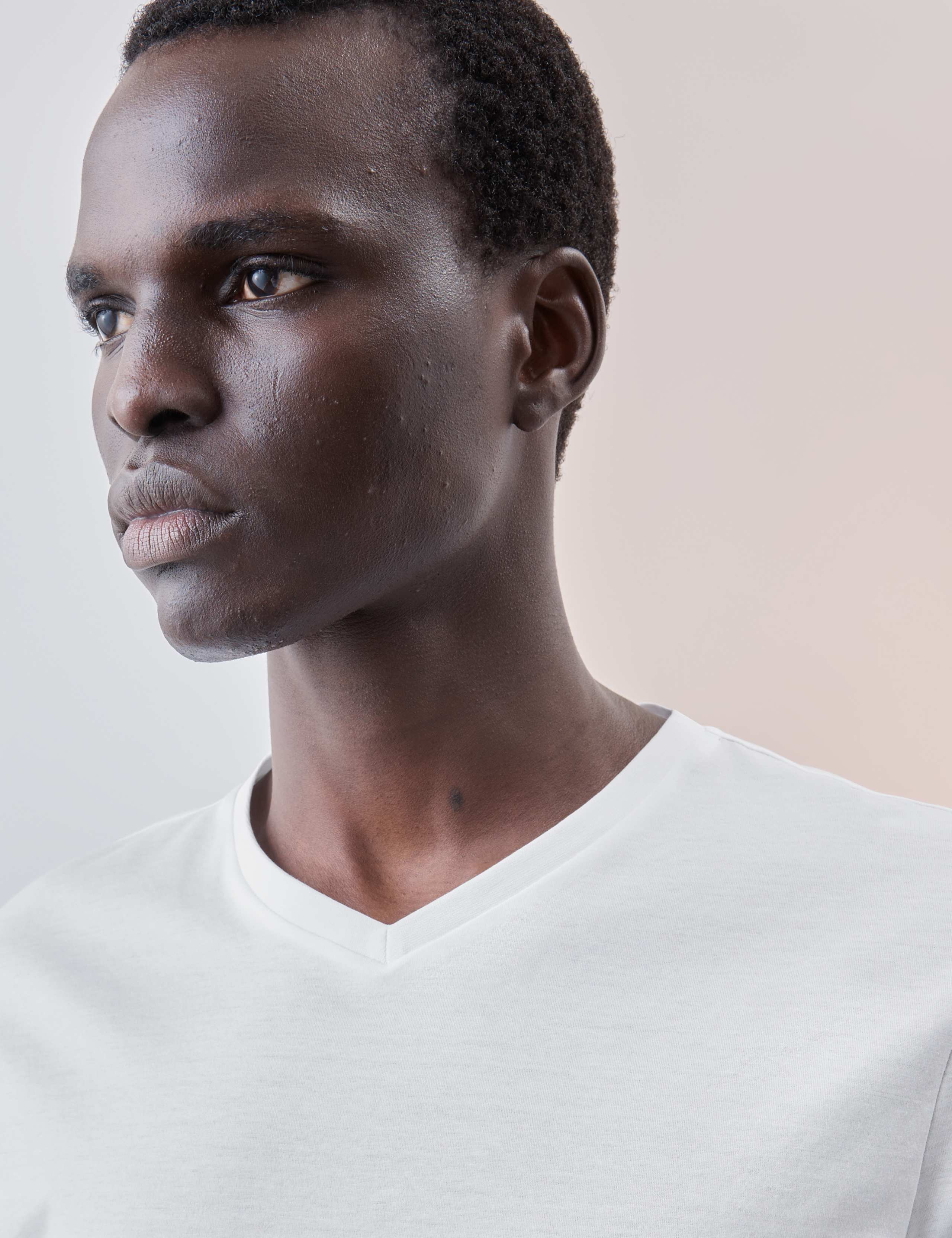 3 Pack Pure Supima® Cotton V-neck T-Shirts 2 of 7