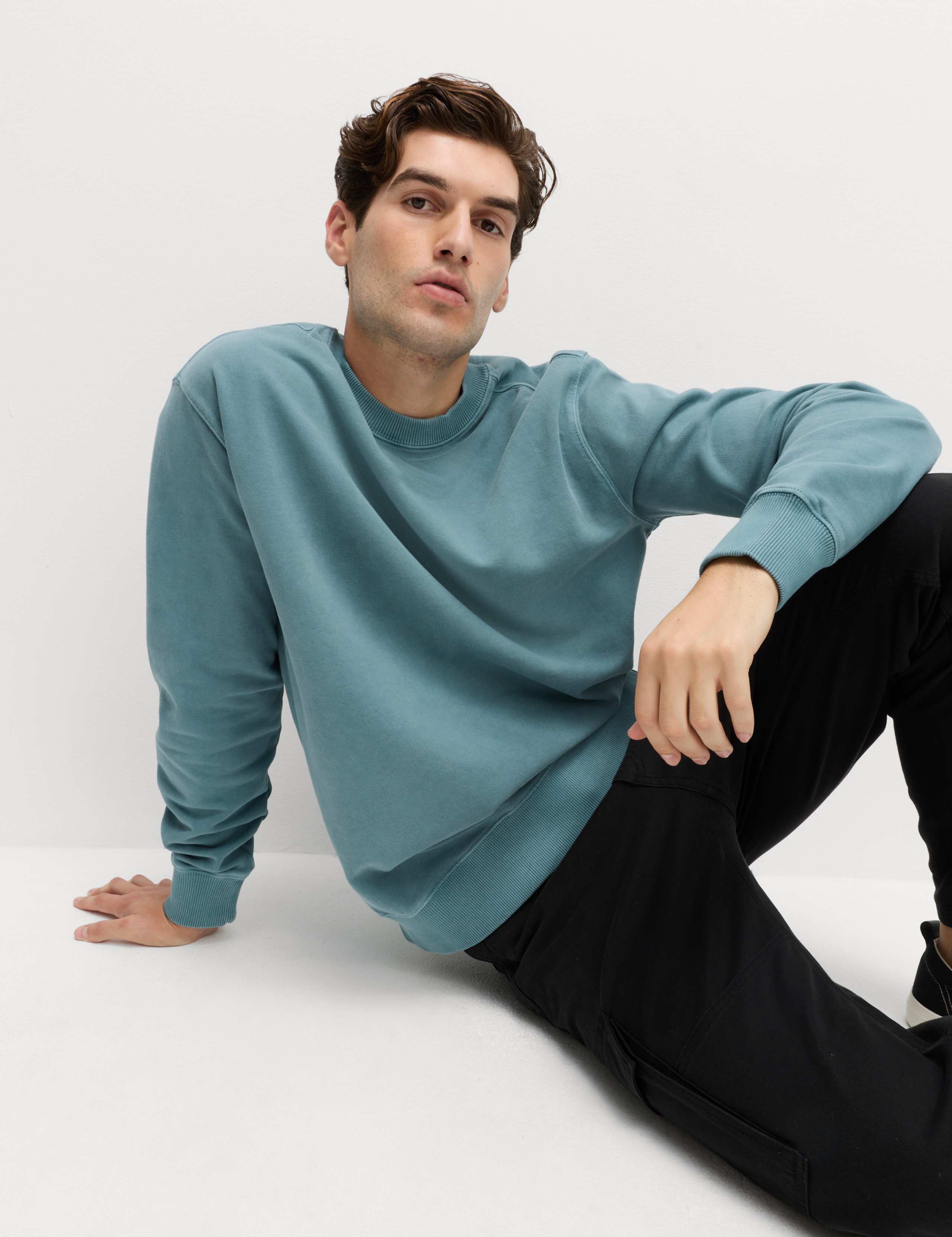 Pure Cotton Garment Dye Sweatshirt 5 of 6