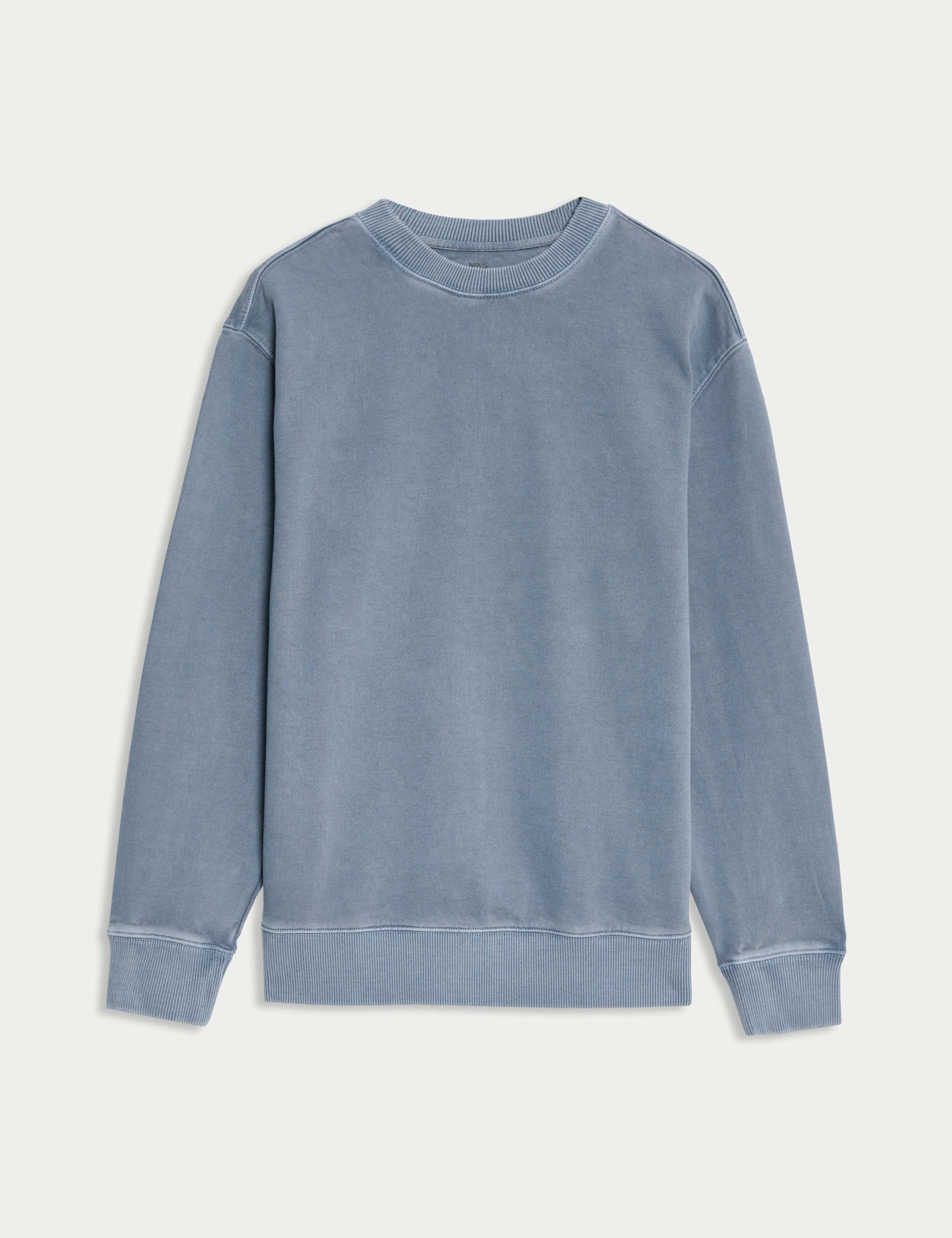 Pure Cotton Garment Dye Sweatshirt 2 of 6