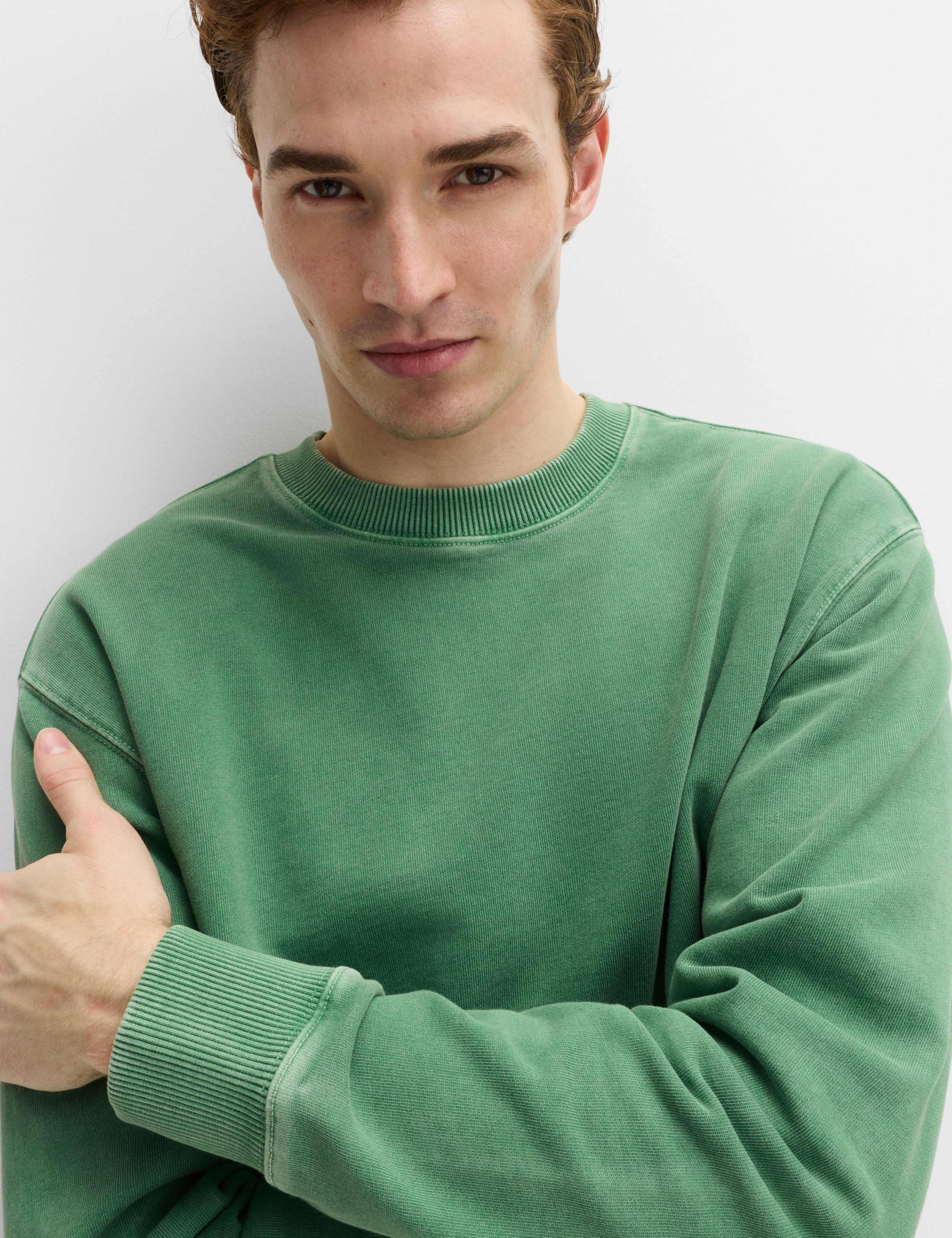 Pure Cotton Garment Dye Sweatshirt 4 of 5