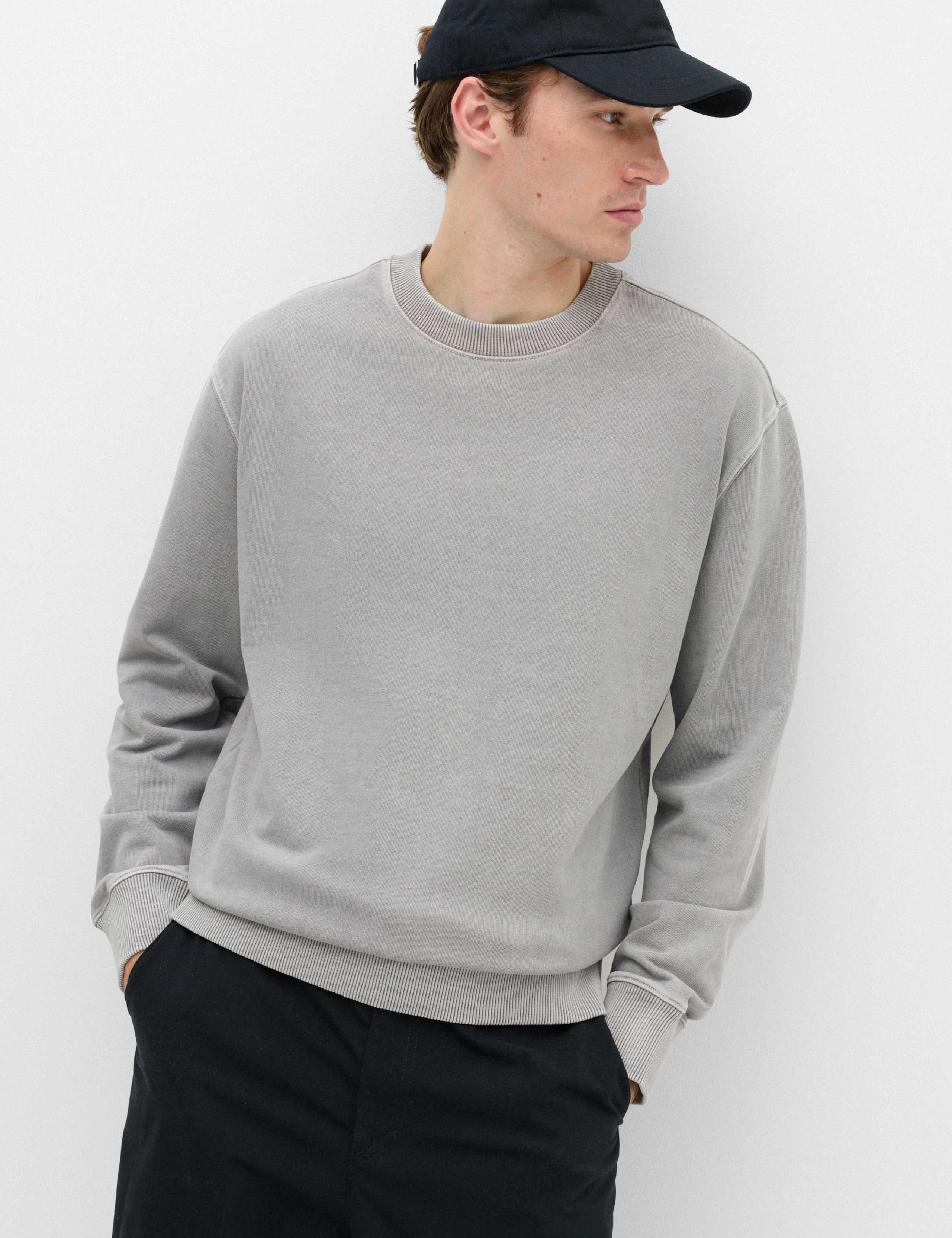 Pure Cotton Garment Dye Sweatshirt 1 of 4