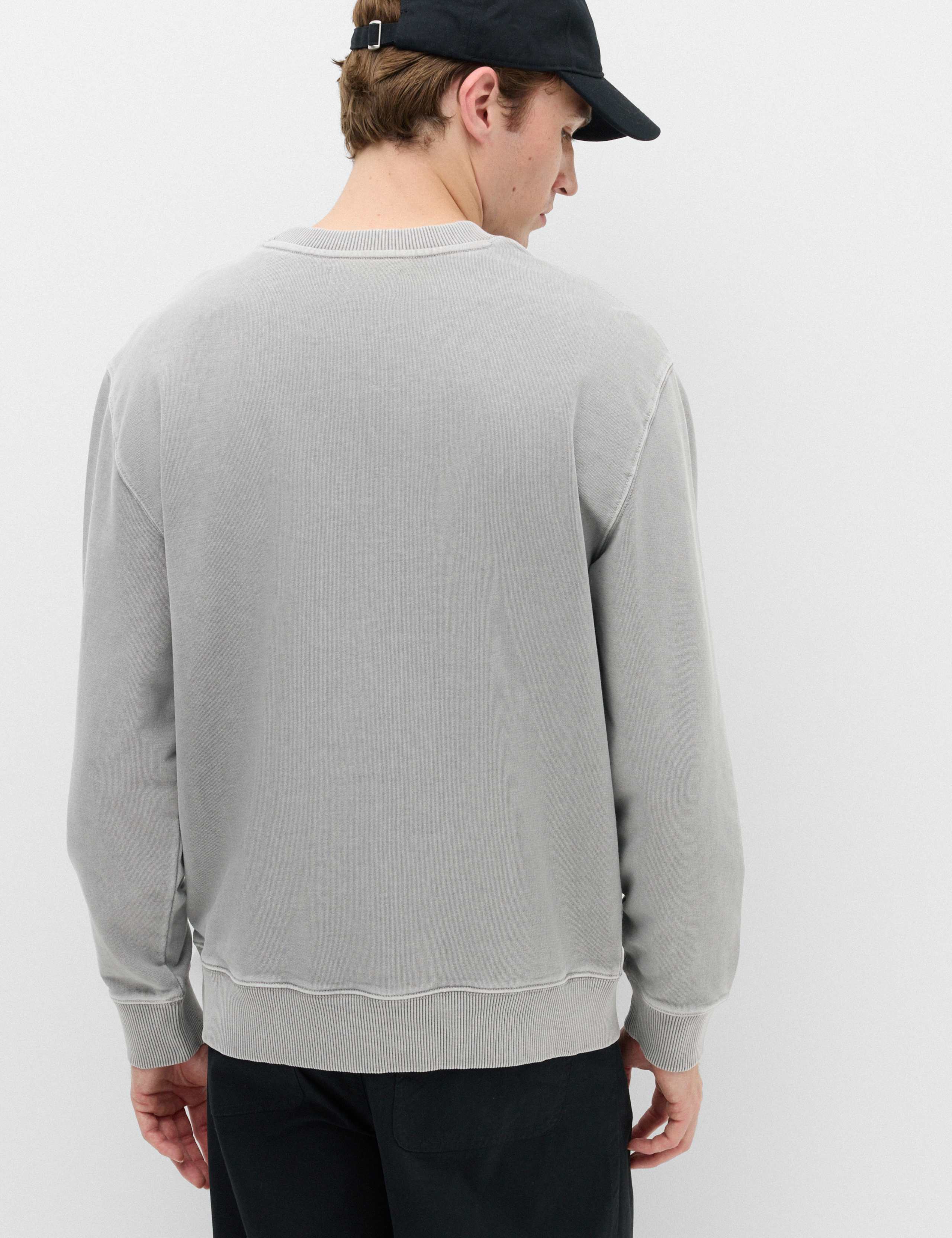 Pure Cotton Garment Dye Sweatshirt 4 of 4