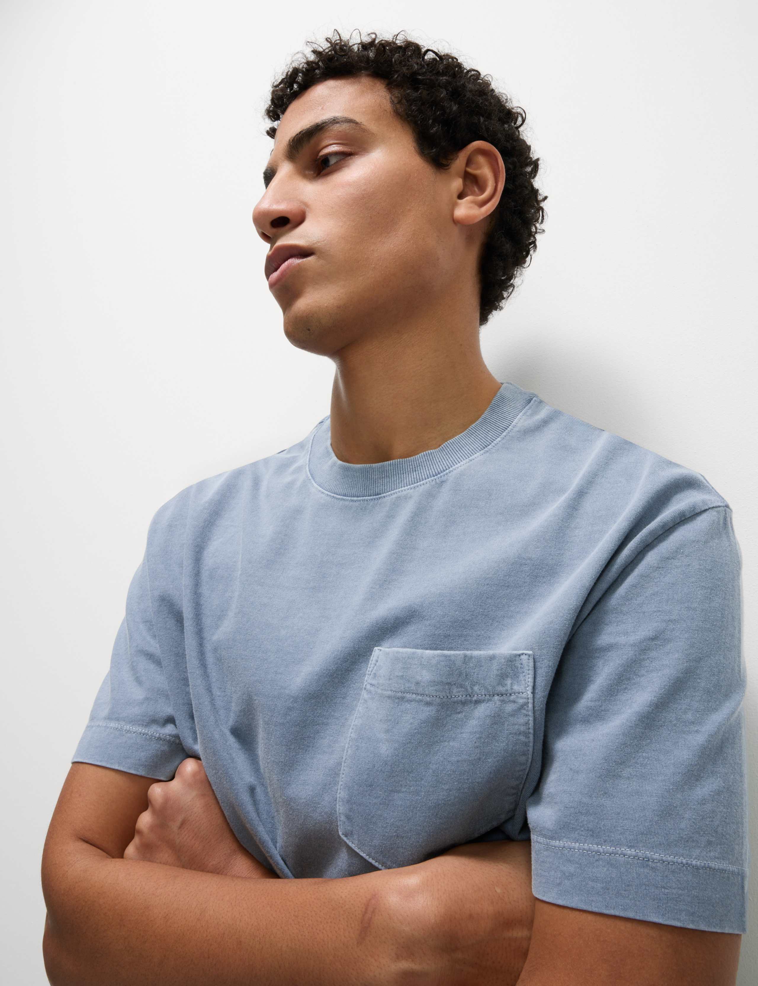 Pure Cotton Garment Dyed T-Shirt 3 of 5