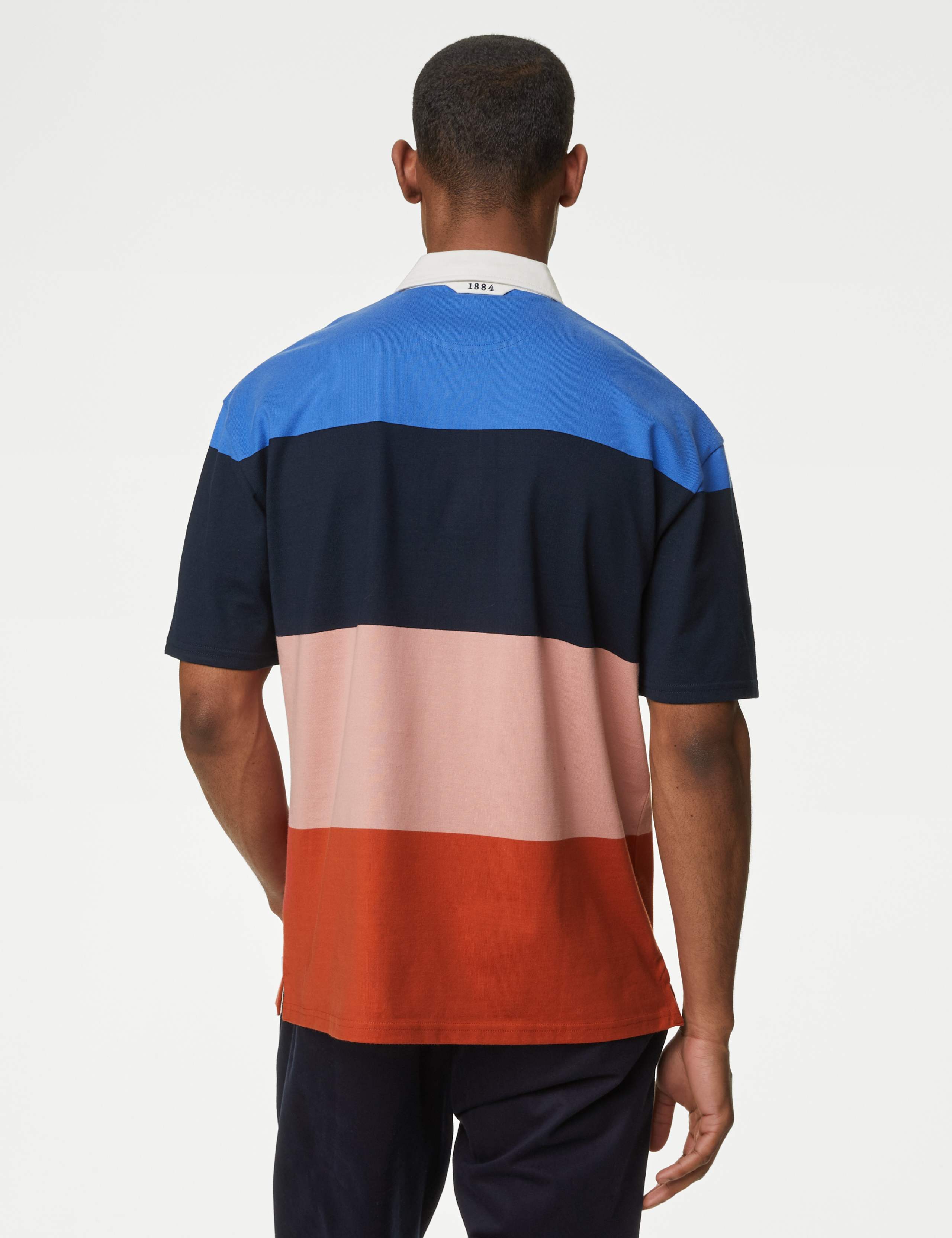 Oversized Pure Cotton Short Sleeve Rugby Shirt 5 of 5