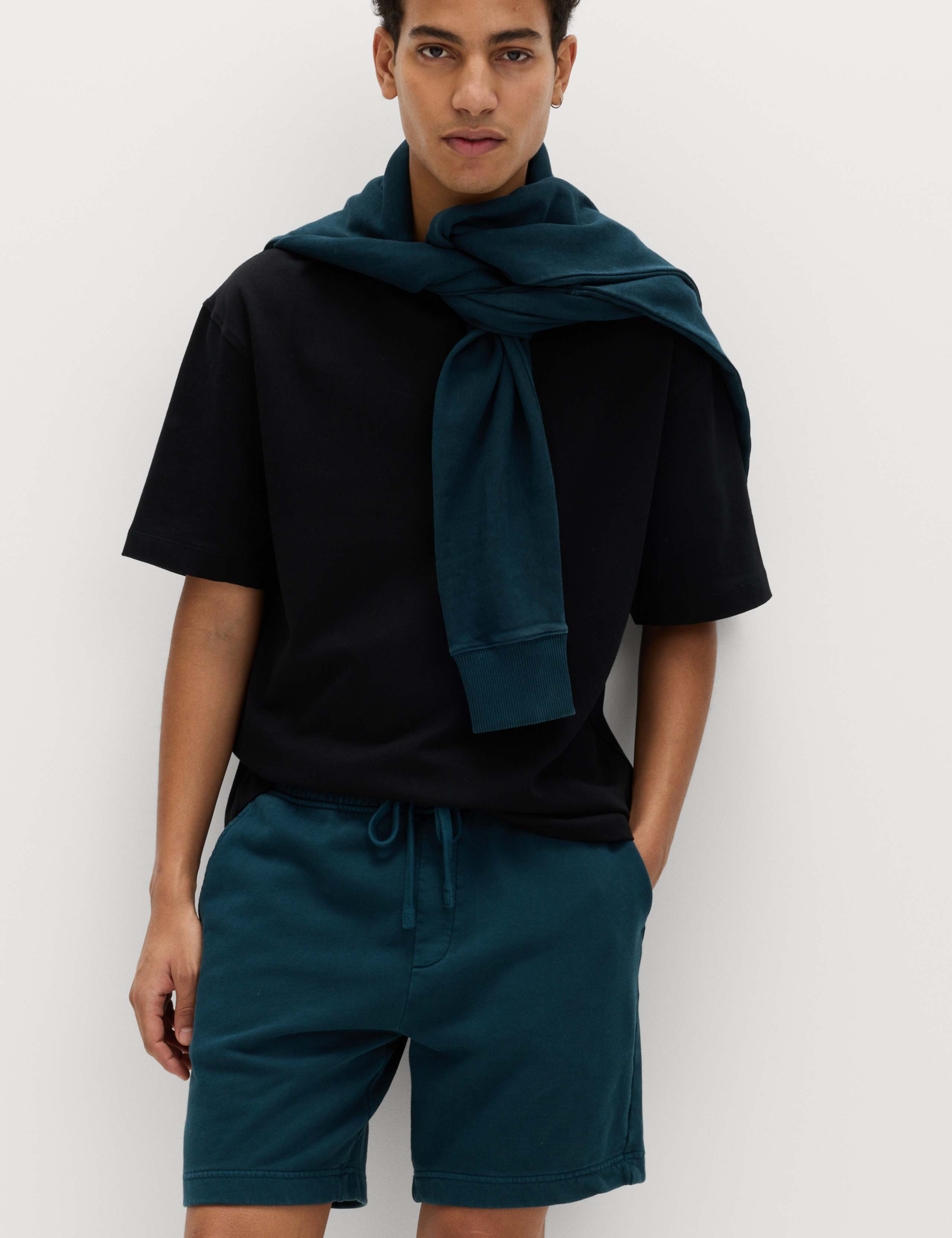 Relaxed Fit Pure Cotton Garment Dye Short 1 of 6