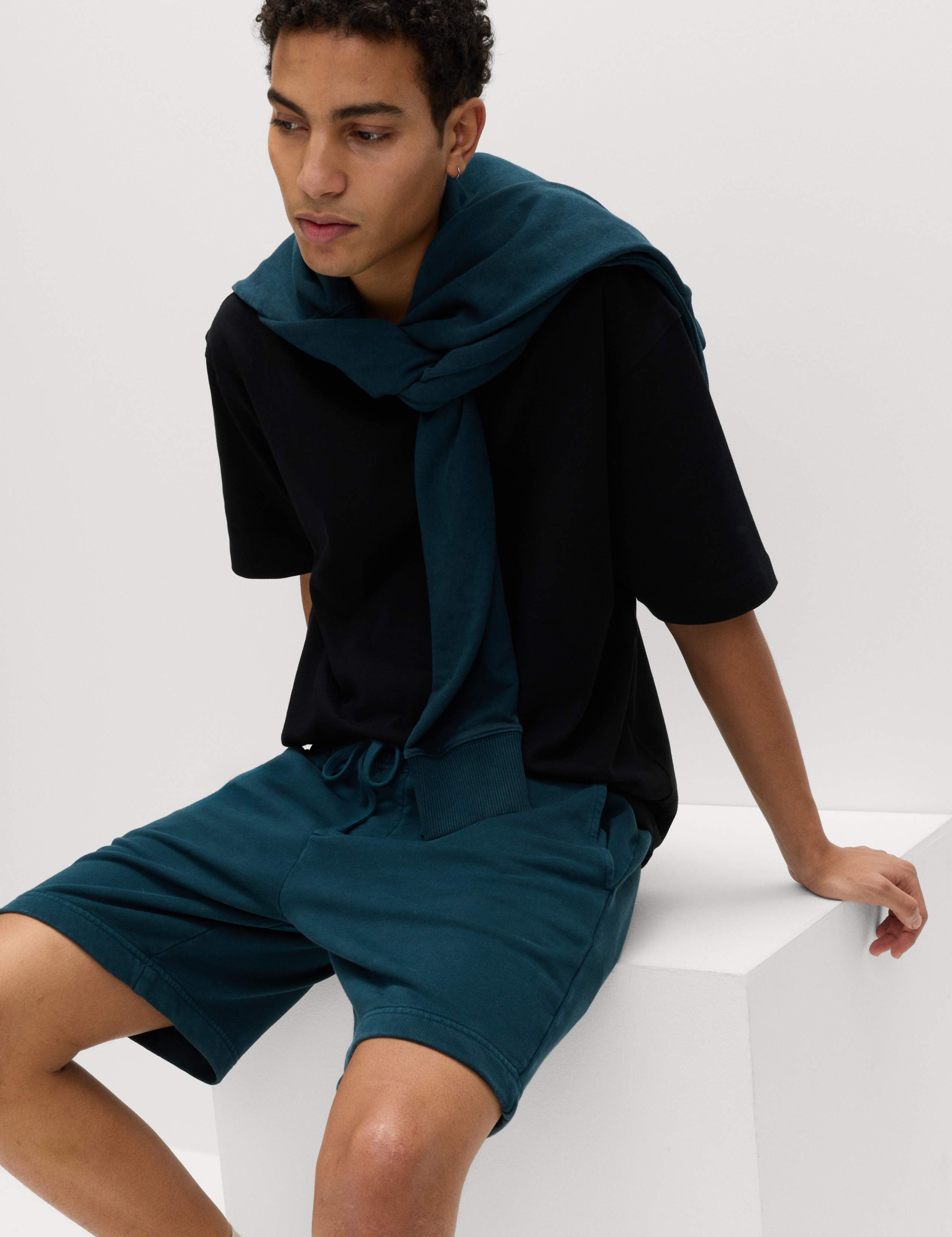 Relaxed Fit Pure Cotton Garment Dye Short 6 of 6