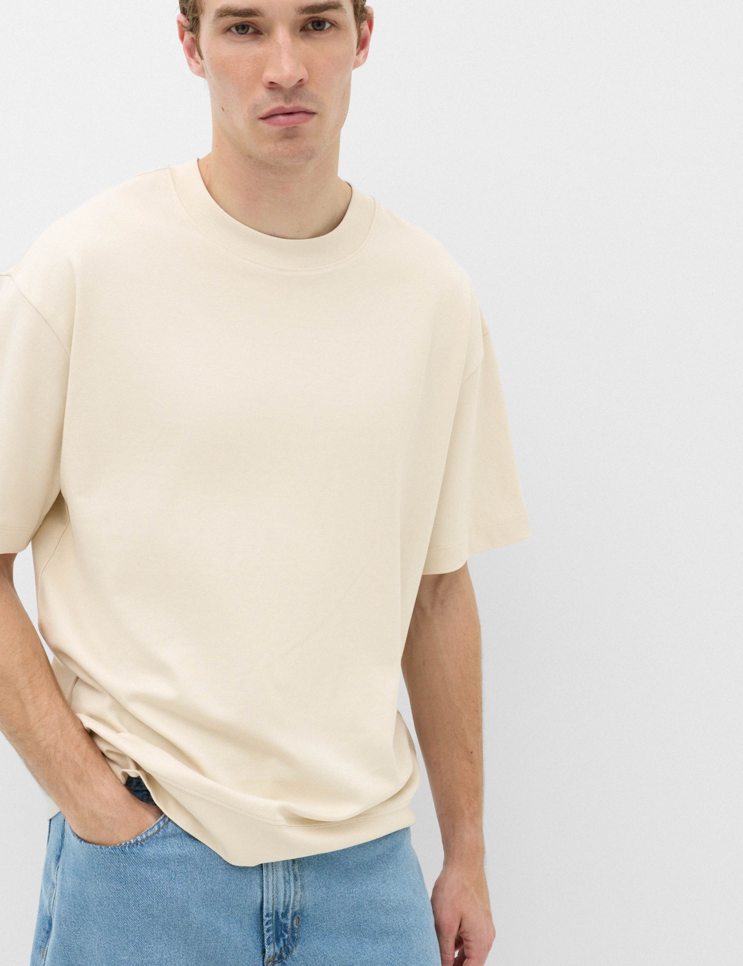 Relaxed Fit Heavy Weight Crew Neck T-Shirt 1 of 6