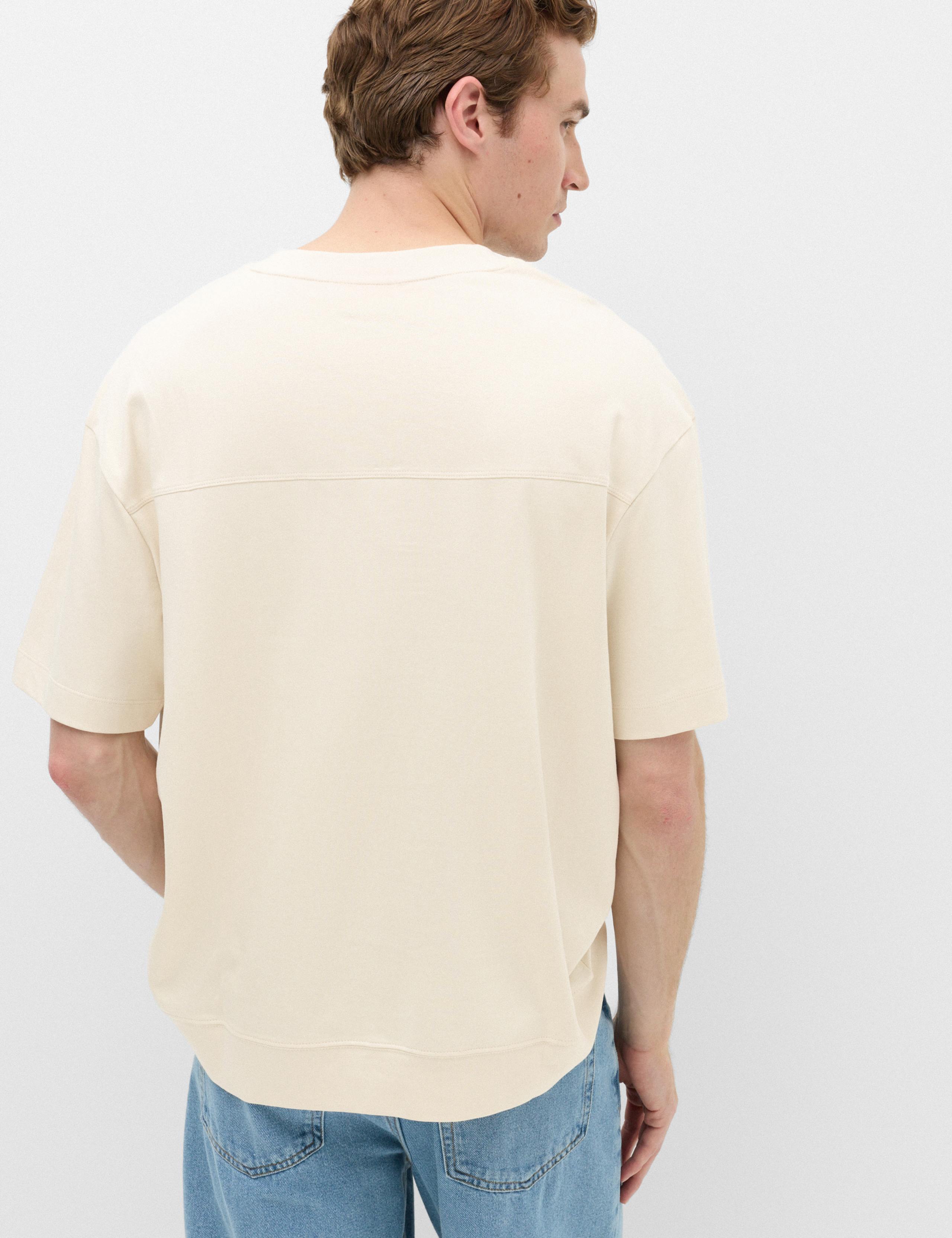 Relaxed Fit Heavy Weight Crew Neck T-Shirt 5 of 6