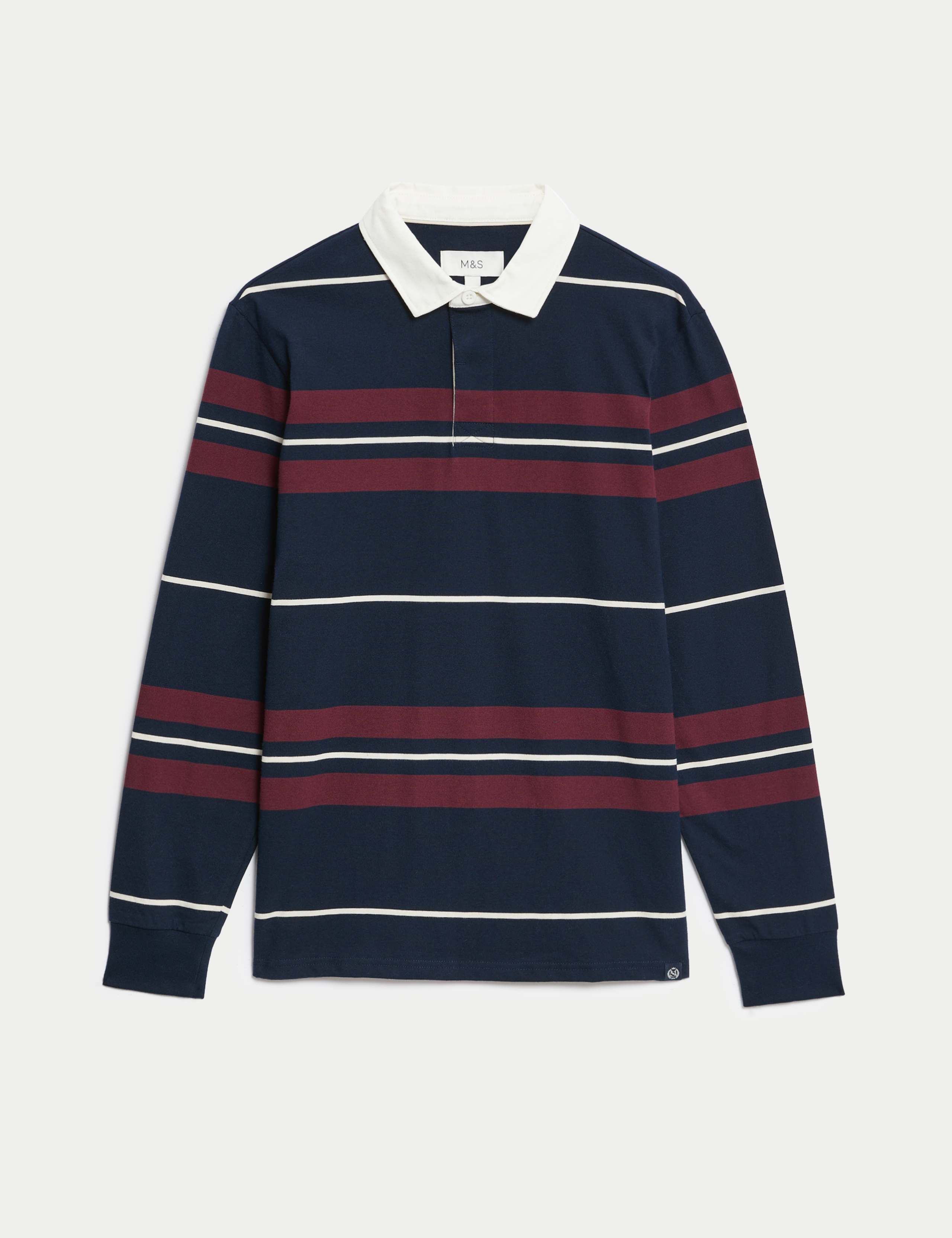 Pure Cotton Striped Rugby Shirt 1 of 1