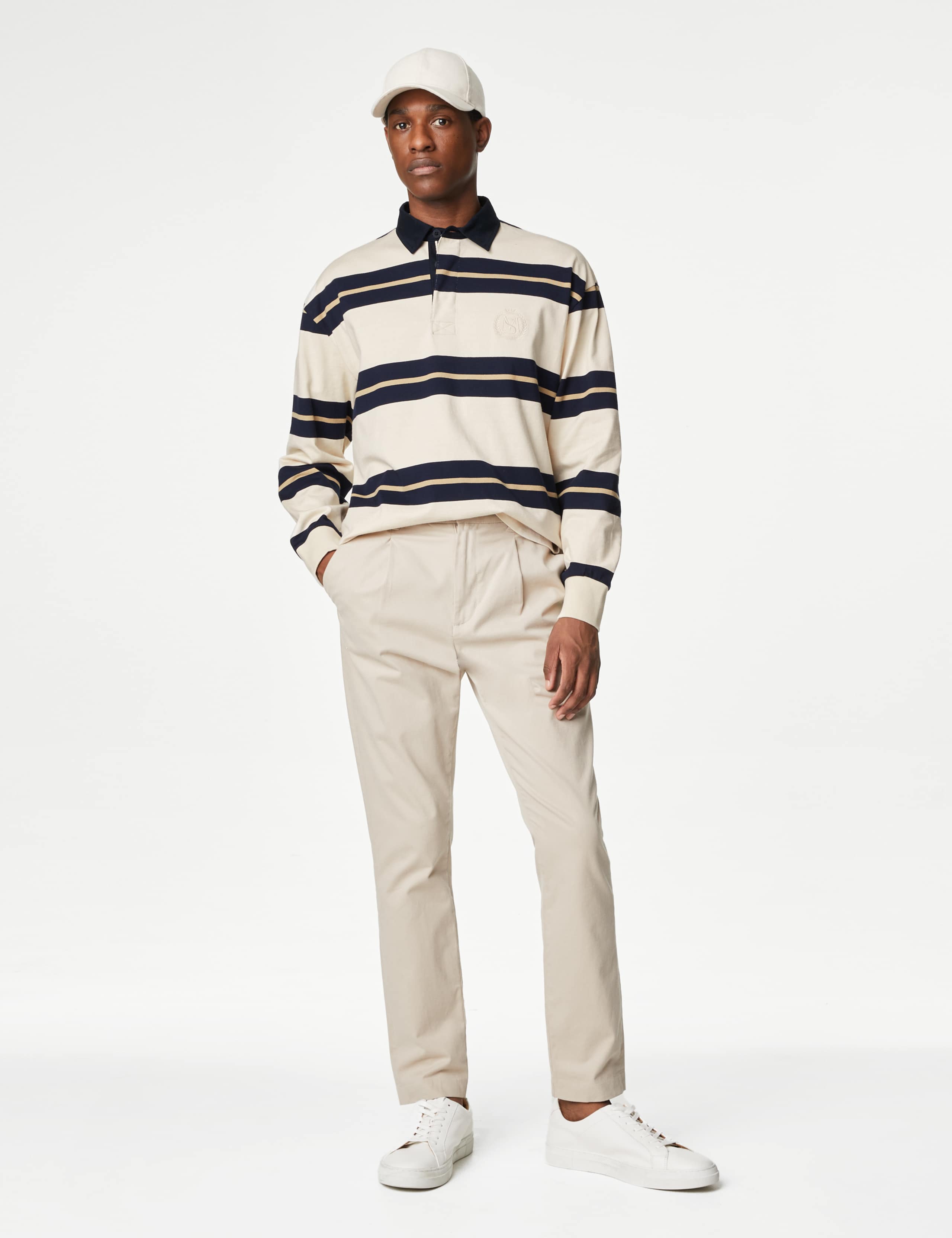 Pure Cotton Striped Rugby Shirt 3 of 5