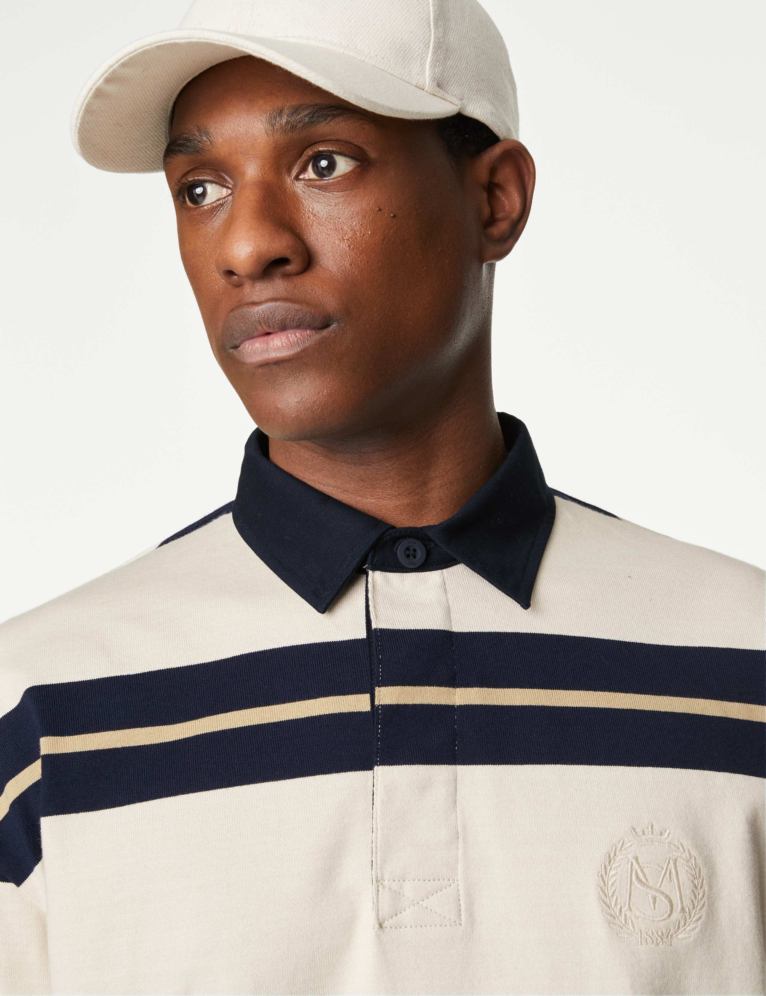 Pure Cotton Striped Rugby Shirt 4 of 5
