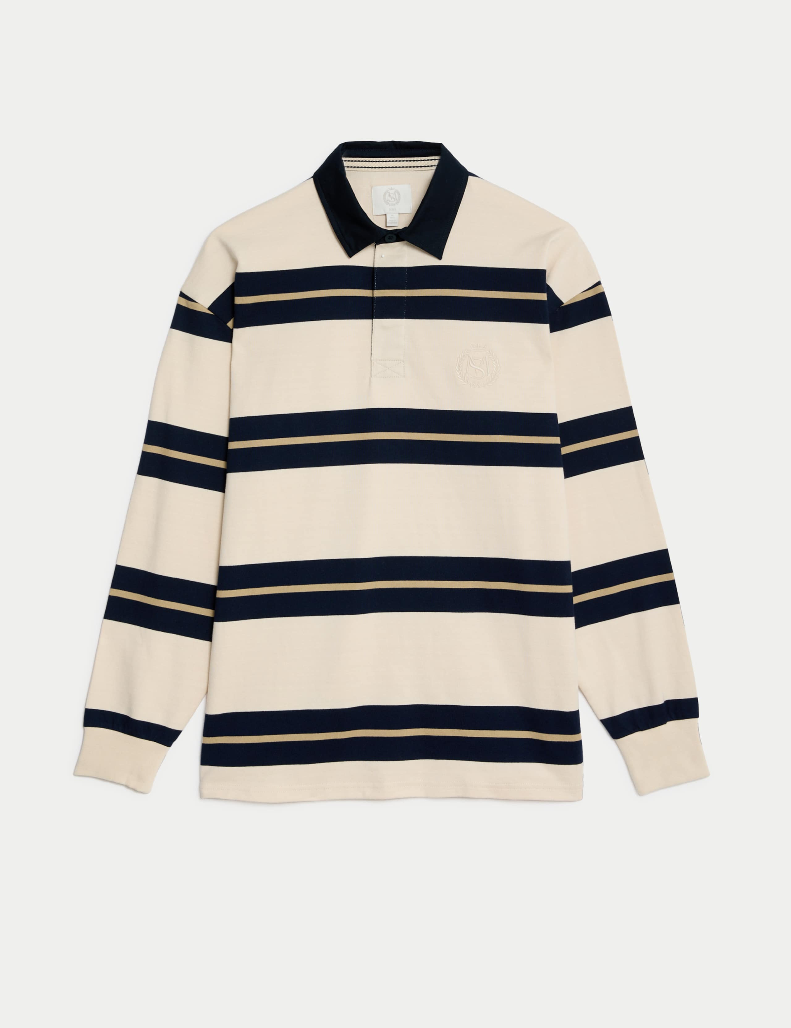 Pure Cotton Striped Rugby Shirt 2 of 5
