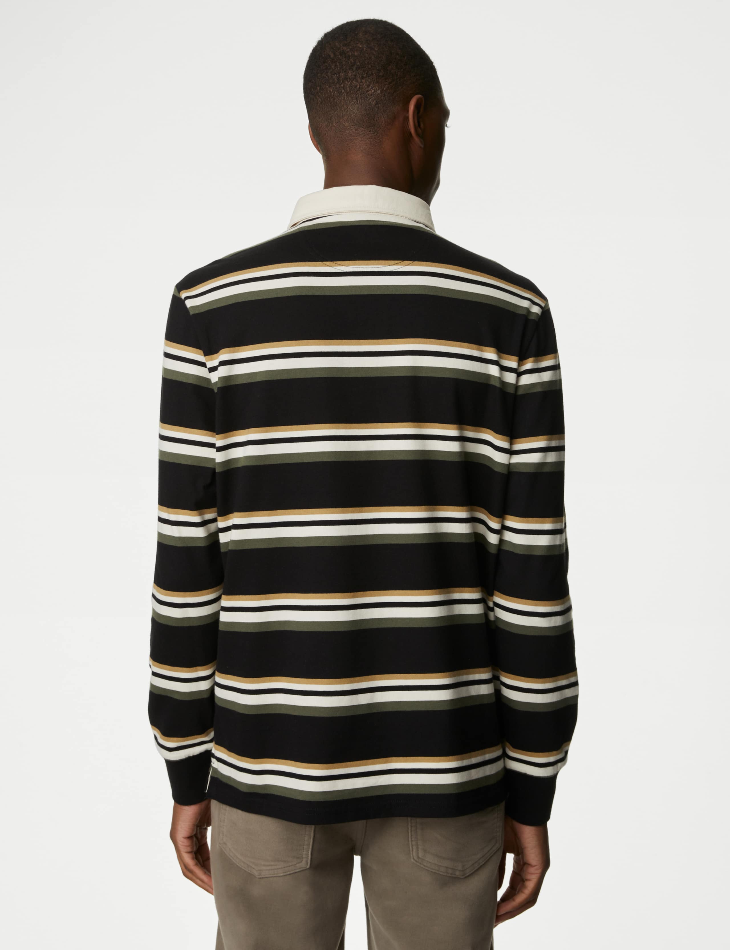 Pure Cotton Striped Rugby Shirt 5 of 6