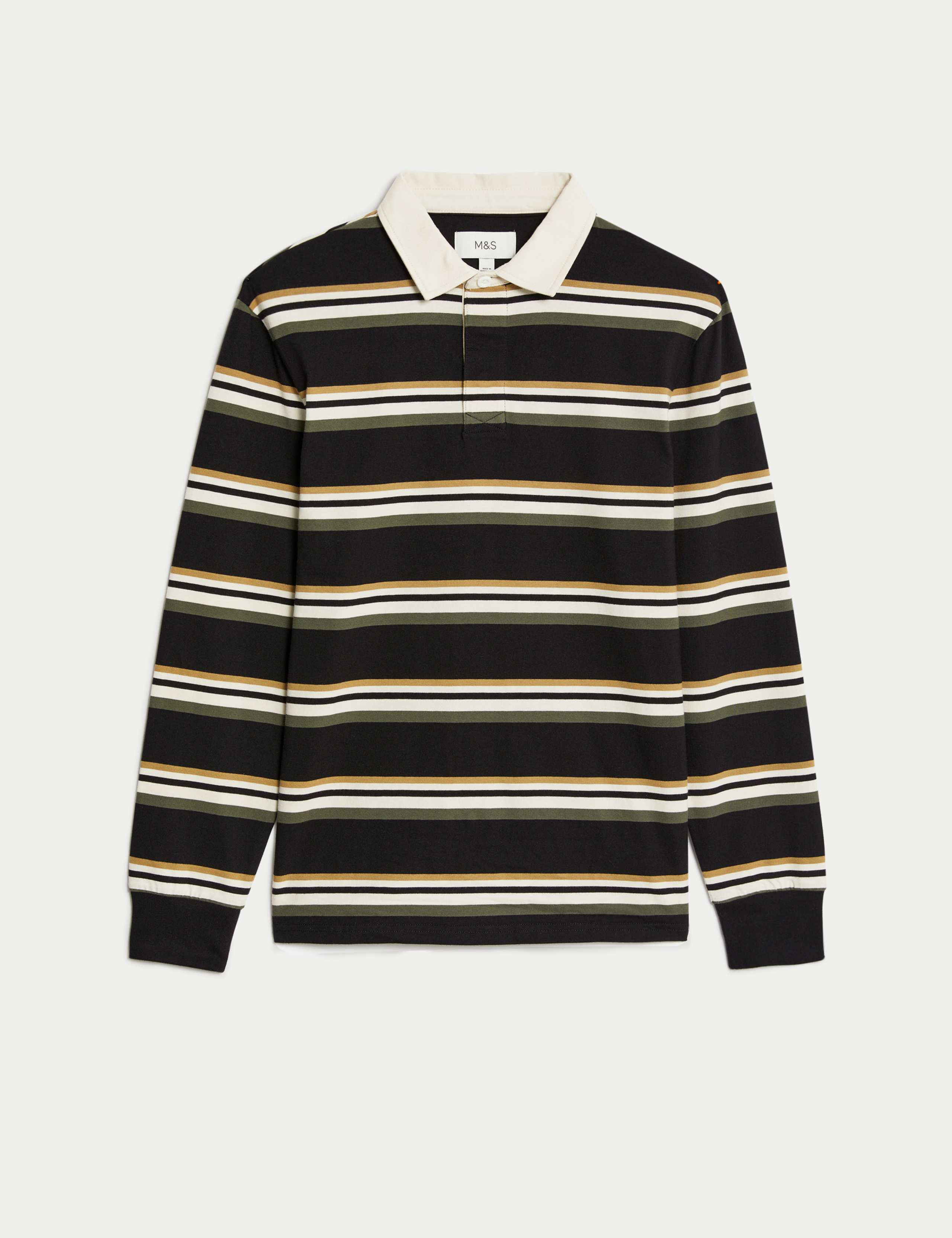 Pure Cotton Striped Rugby Shirt 2 of 6