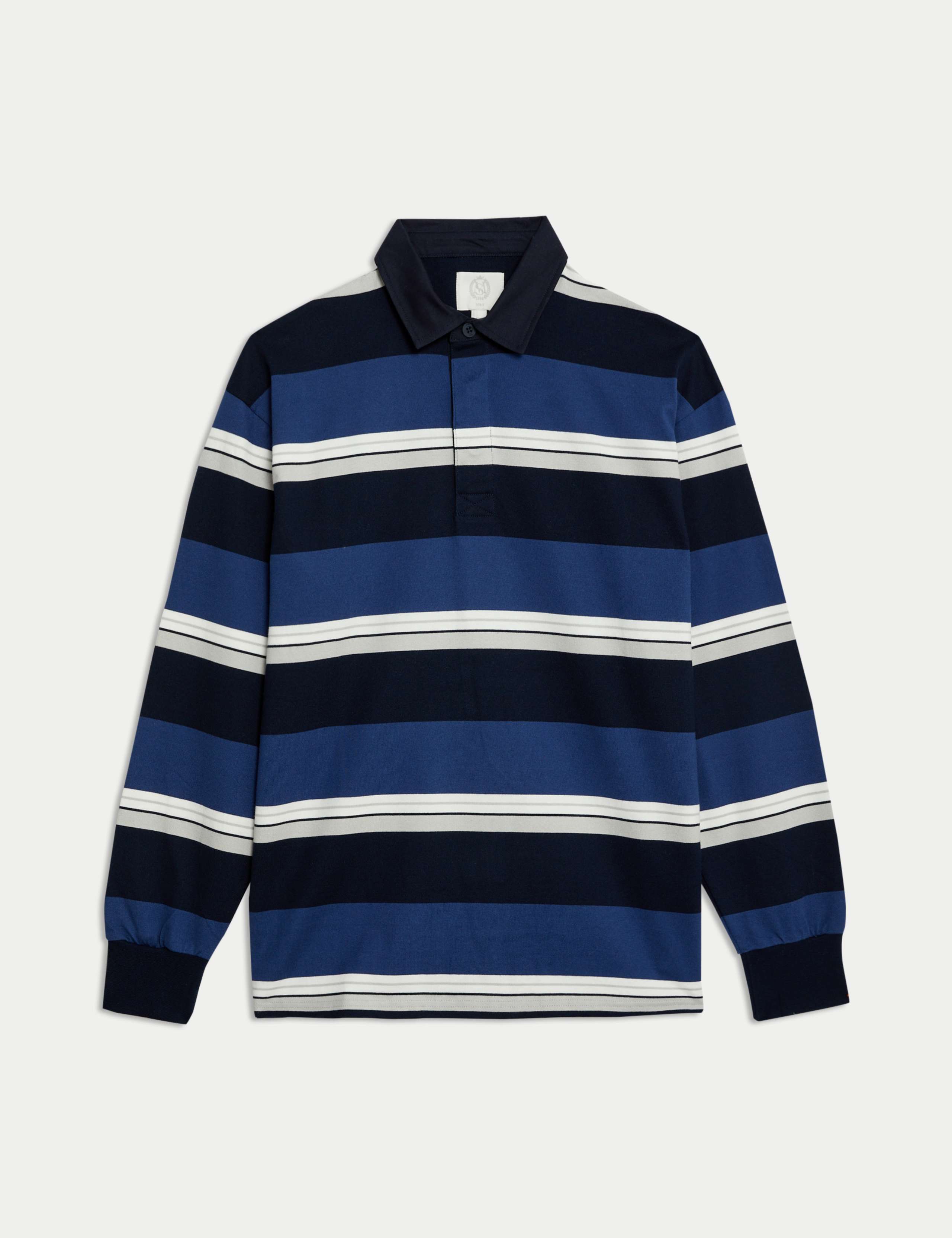 Pure Cotton Striped Rugby Shirt 2 of 7