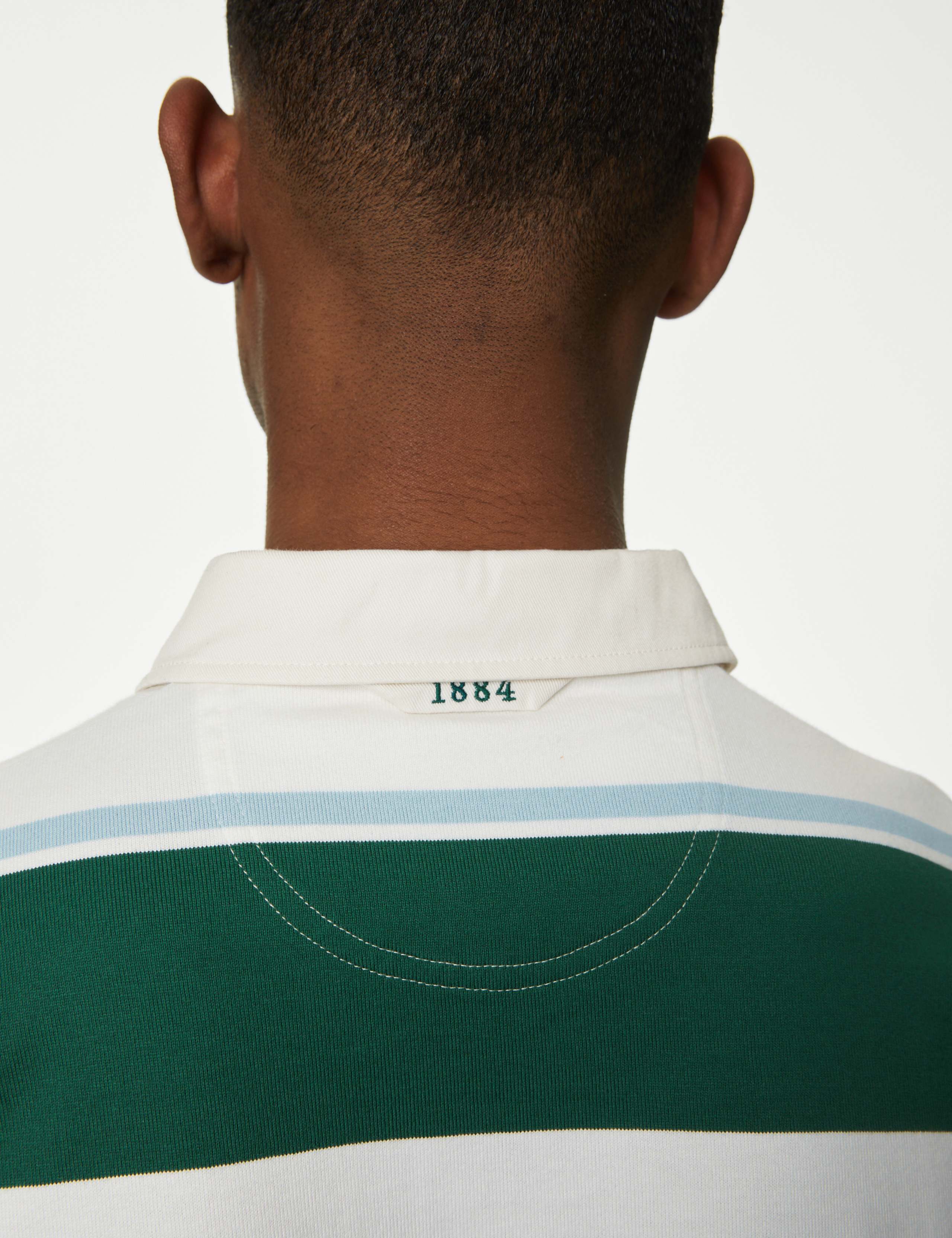 Oversized Pure Cotton Short Sleeve Rugby Shirt 3 of 5