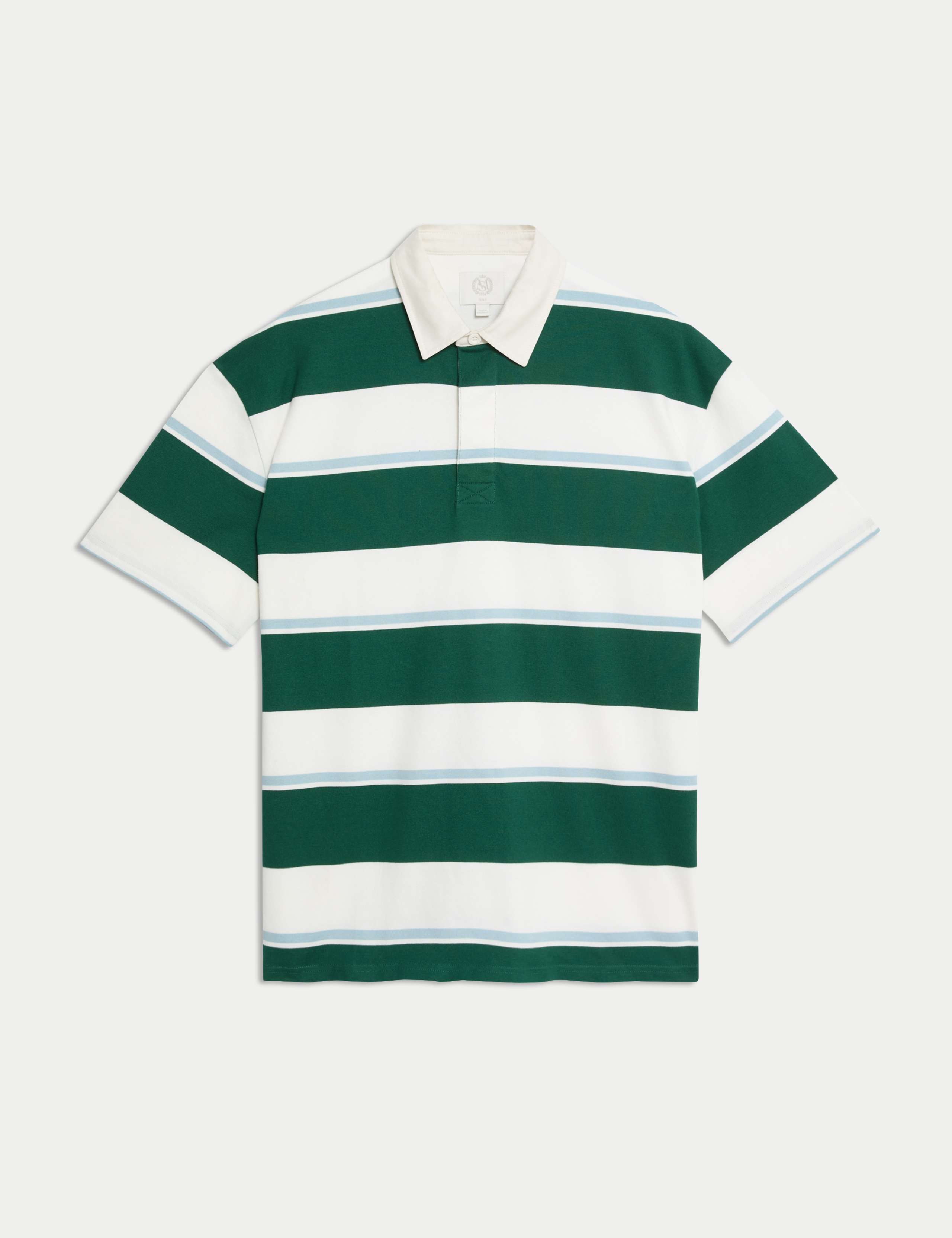 Oversized Pure Cotton Short Sleeve Rugby Shirt 2 of 5