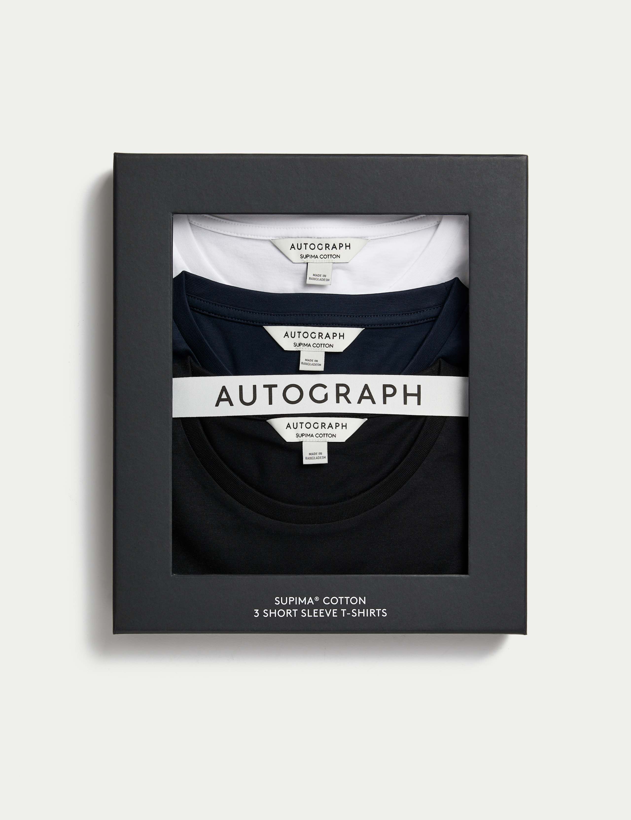 3 Pack Pure Supima® Cotton T-Shirts 1 of 7