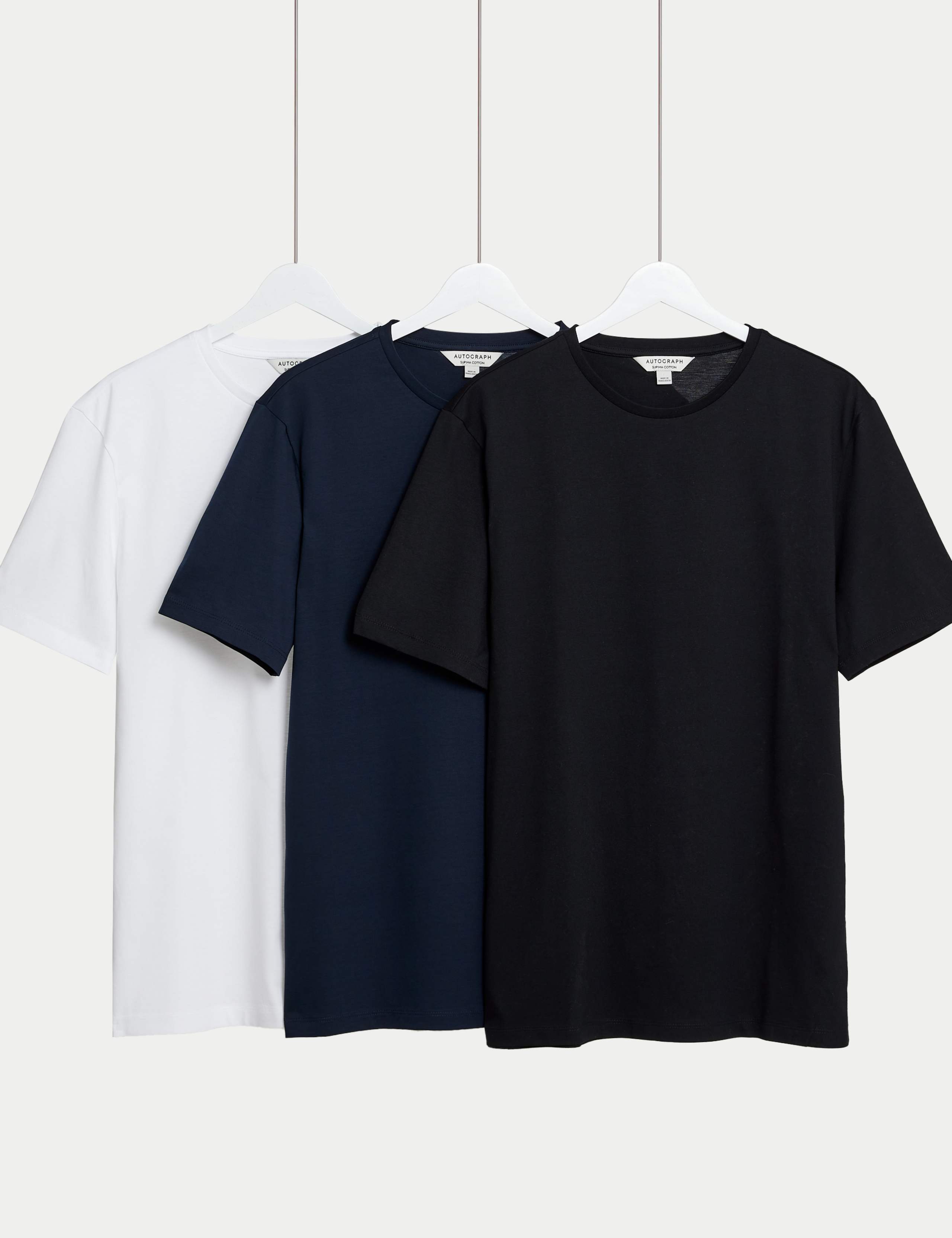 3pk Pure Supima® Cotton T-Shirts 6 of 7