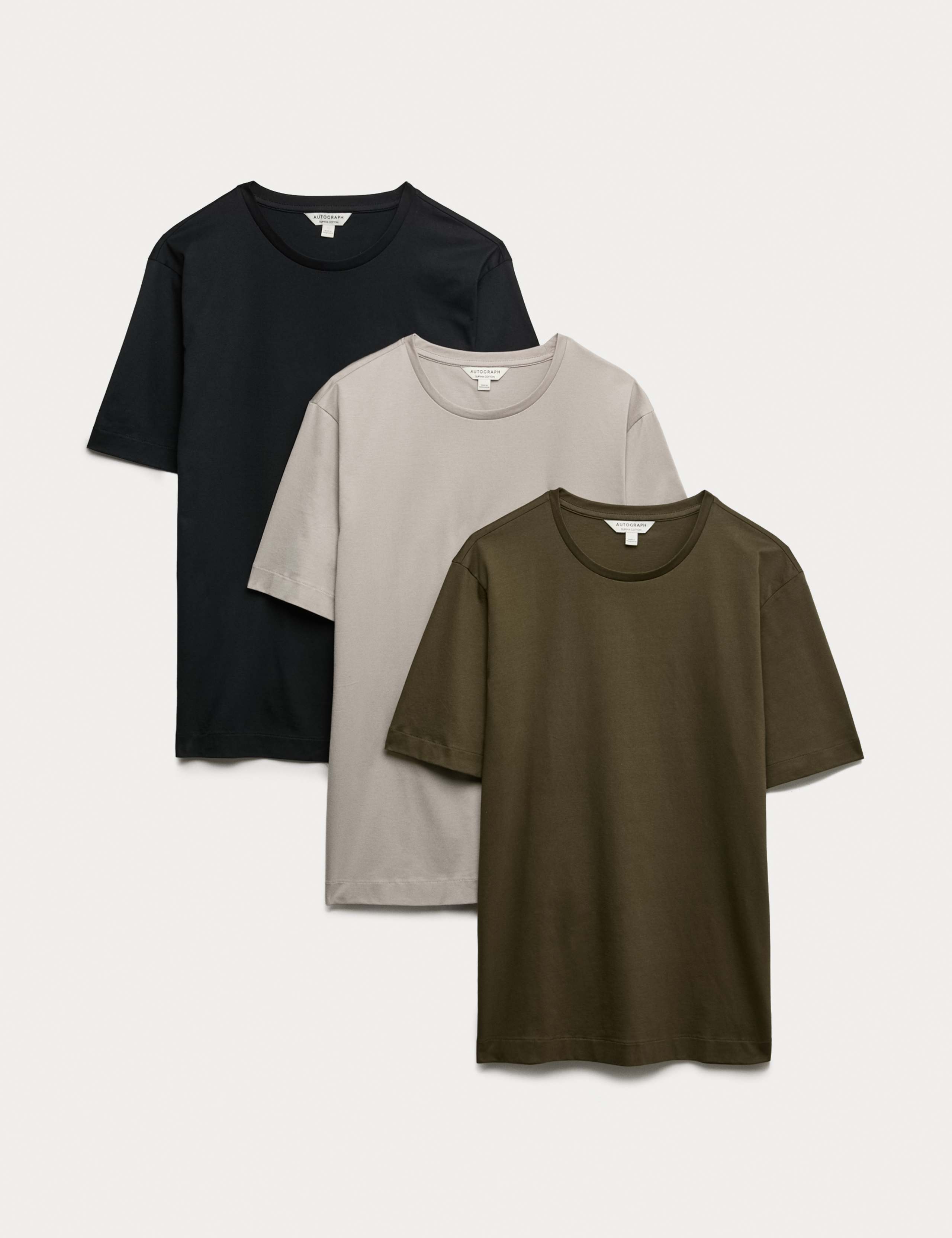3pk Pure Supima® Cotton T-Shirts 2 of 6