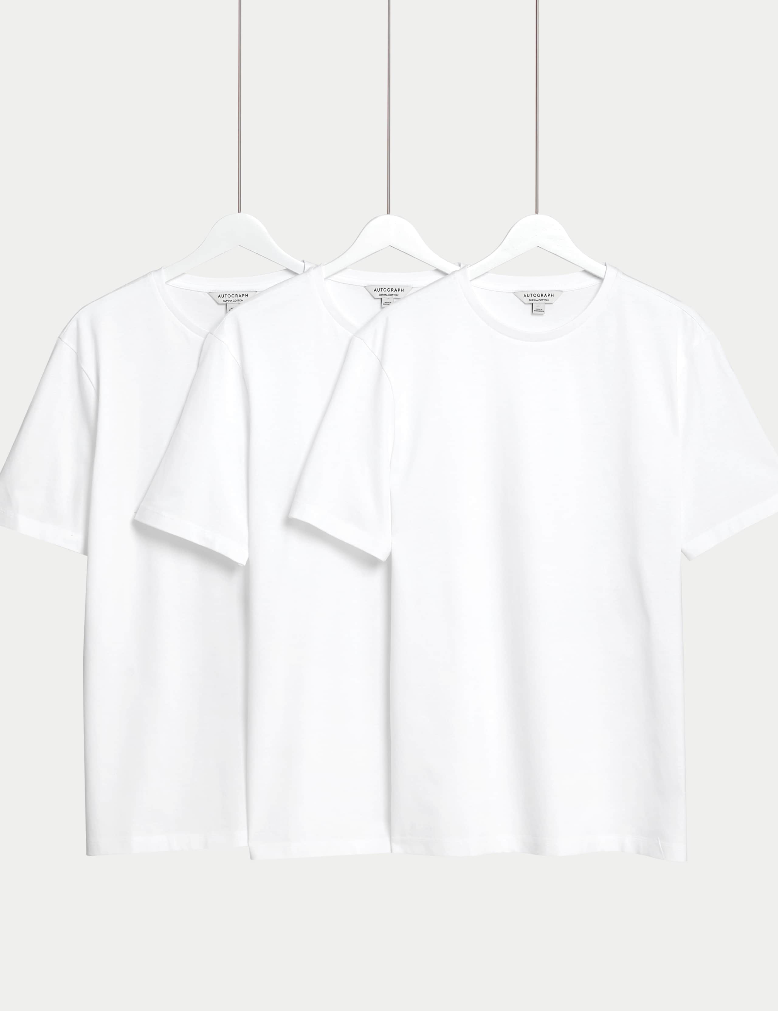 3pk Pure Supima® Cotton T-Shirts 8 of 8
