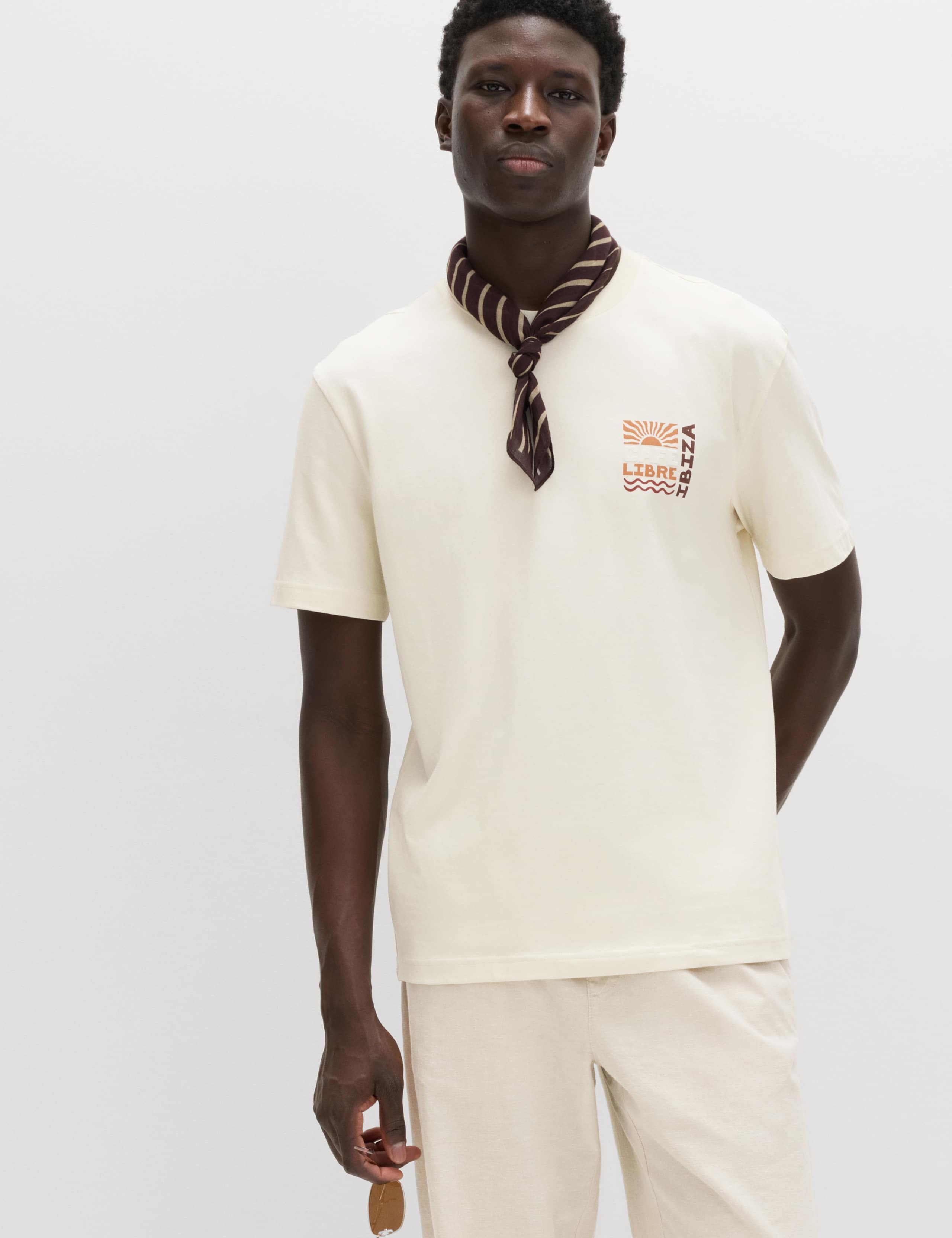 Pure Cotton Libre Ibiza Graphic T shirt 1 of 5