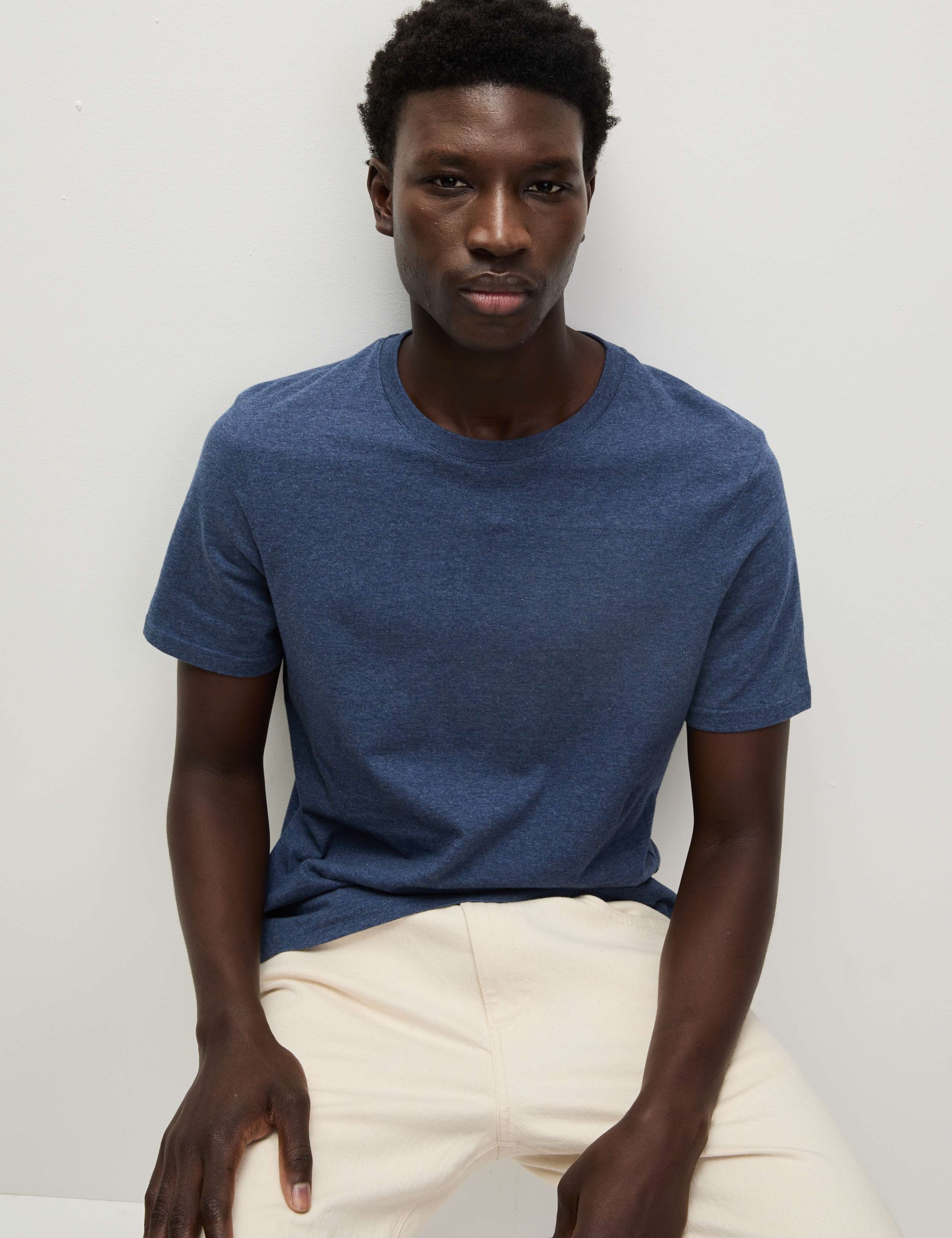 3 Pack Pure Cotton Crew Neck T-Shirts 3 of 5