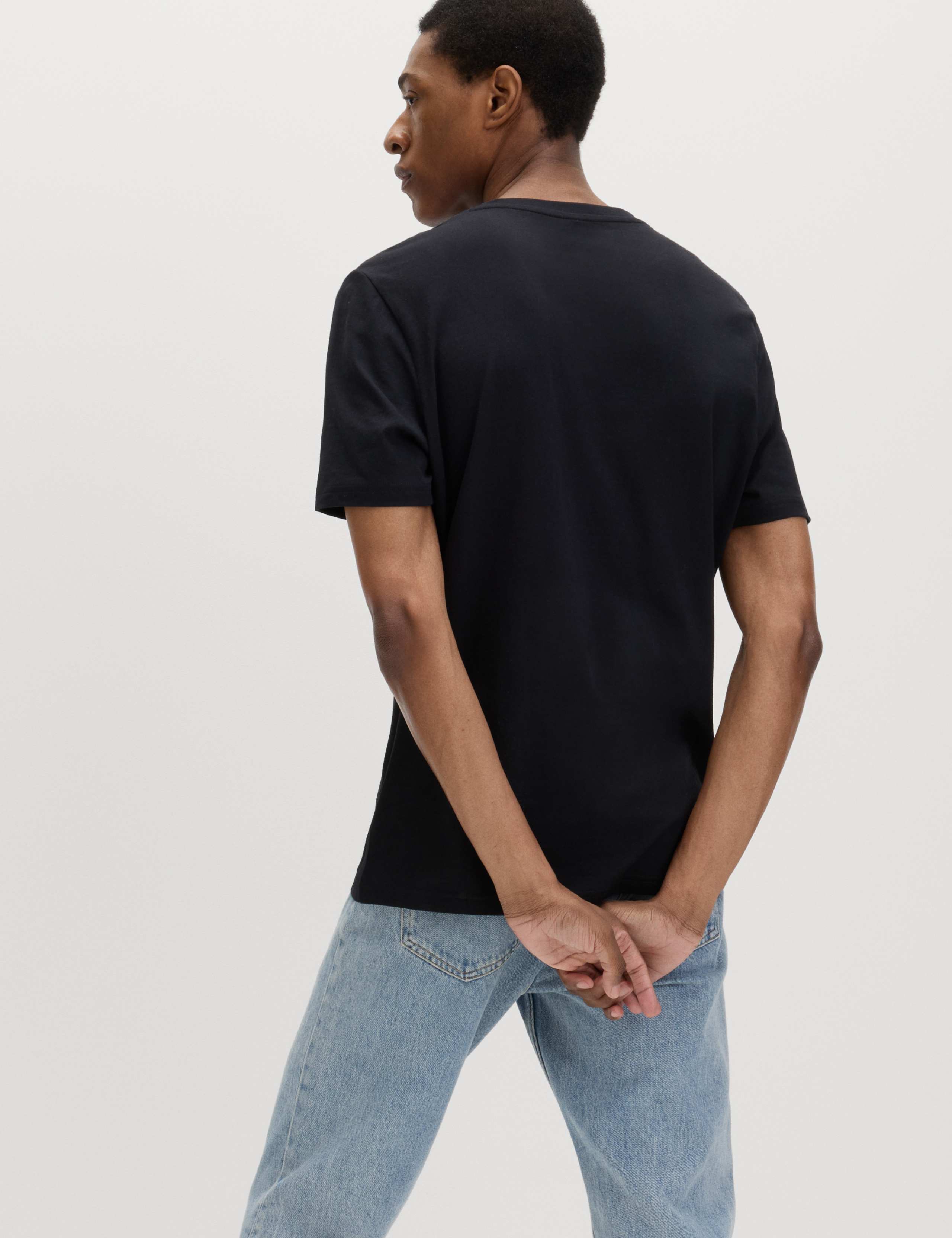 3 Pack Pure Cotton Crew Neck T-Shirts 4 of 5