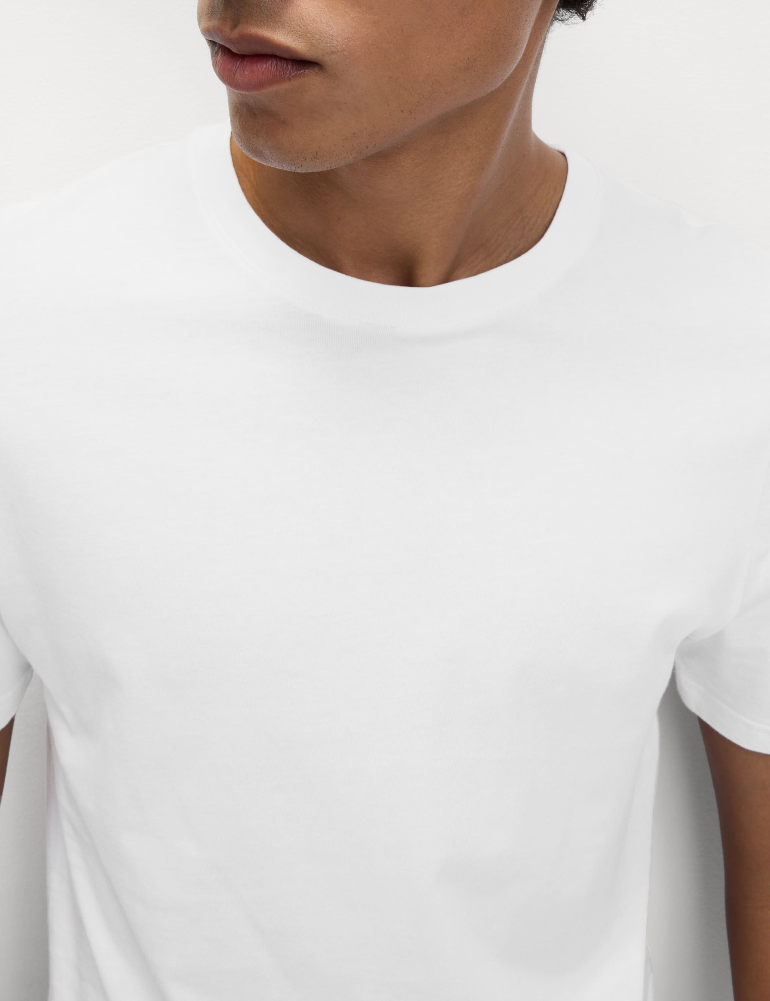 3pk Slim Fit Pure Cotton Crew Neck T-Shirts 4 of 5