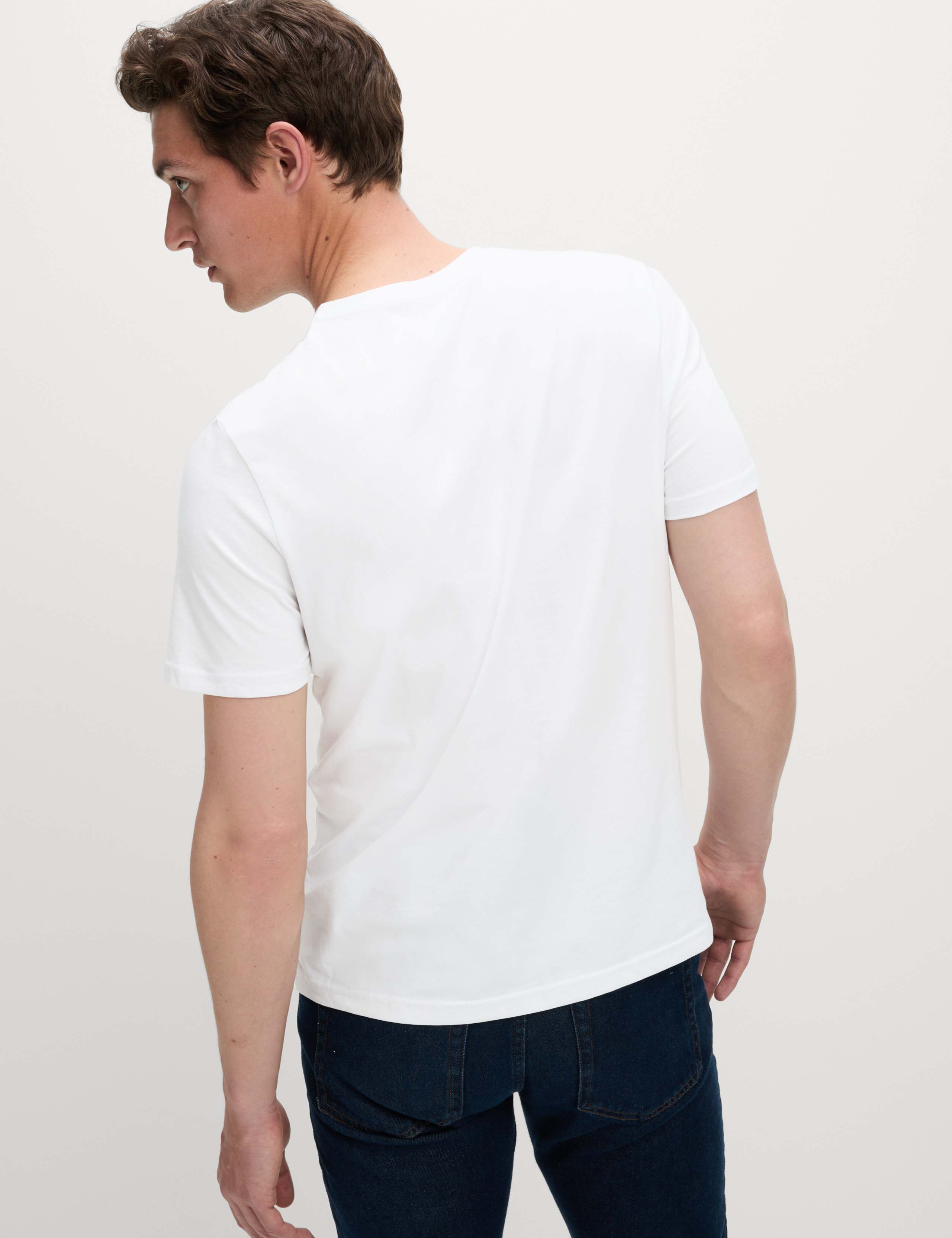 3 Pack Pure Cotton V-Neck T-Shirts 5 of 5