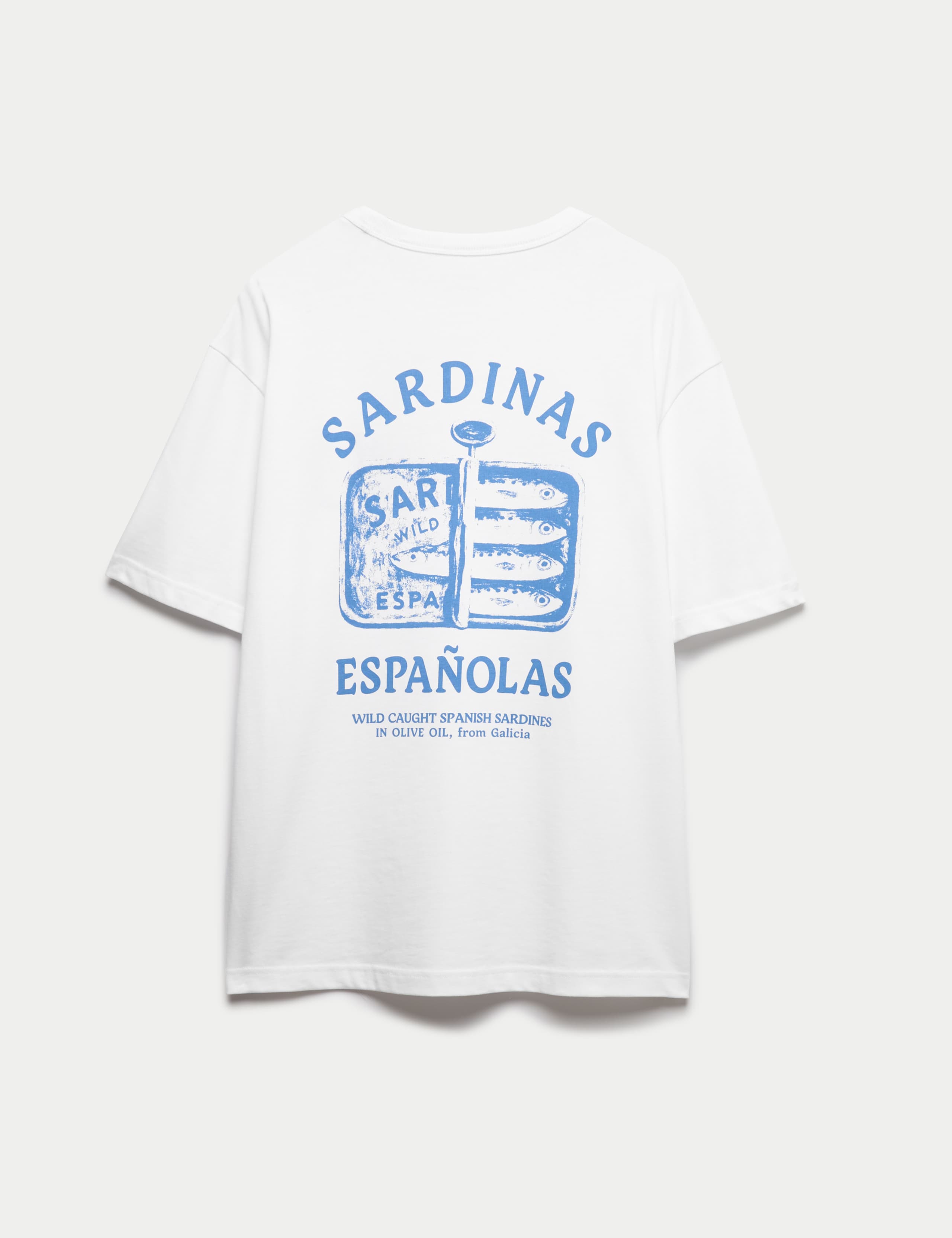 Pure Cotton Sardinas Espanolas Graphic T-Shirt 5 of 5