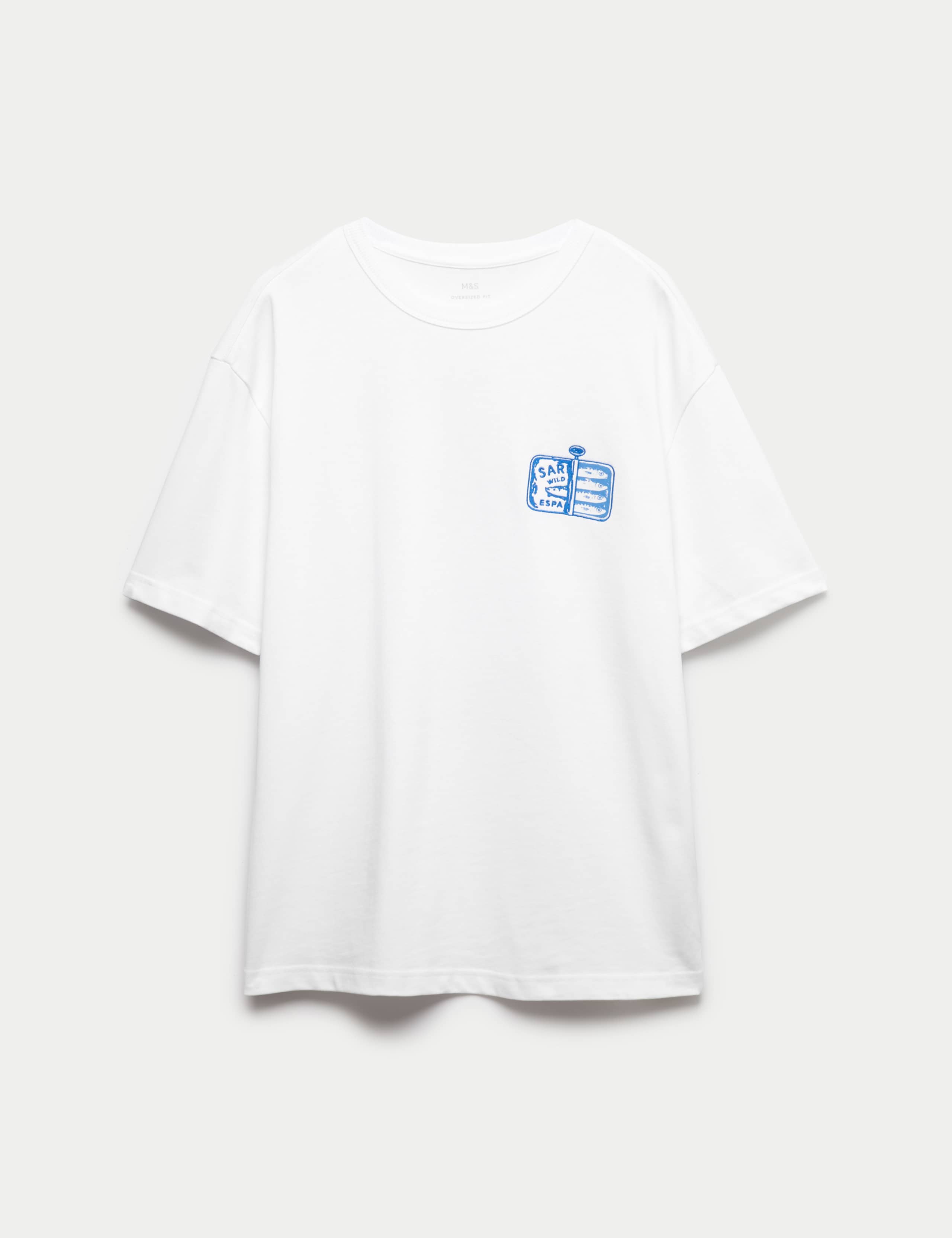 Pure Cotton Sardinas Espanolas Graphic T-Shirt 2 of 5