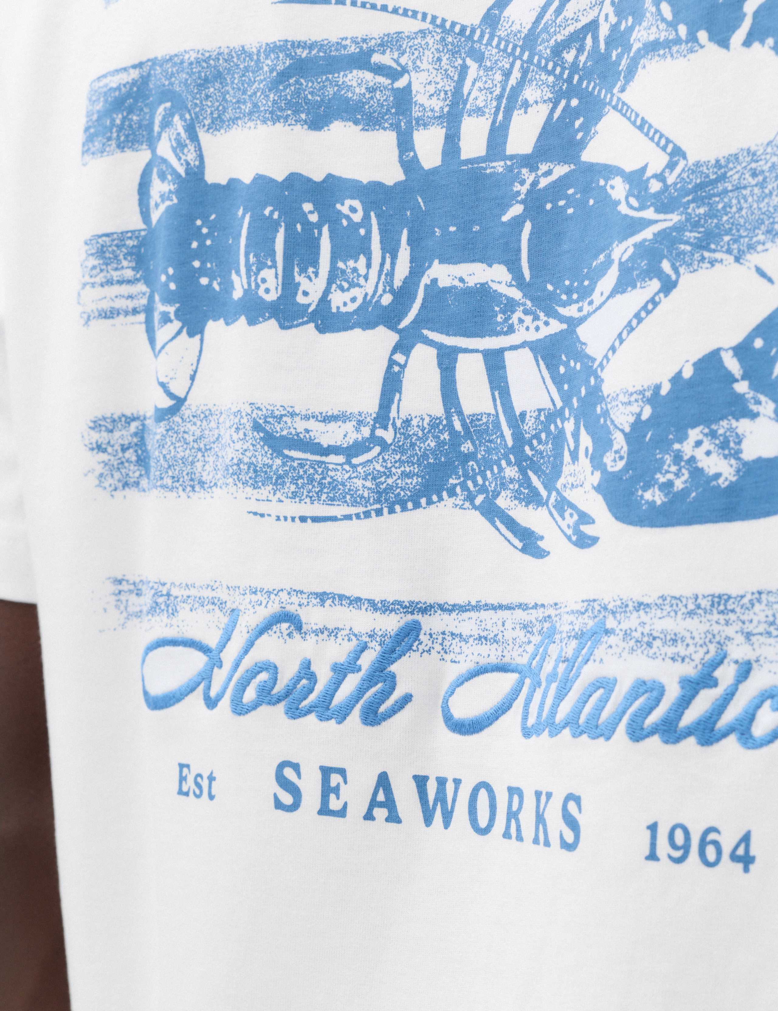 Pure Cotton Graphic T-Shirt 3 of 7