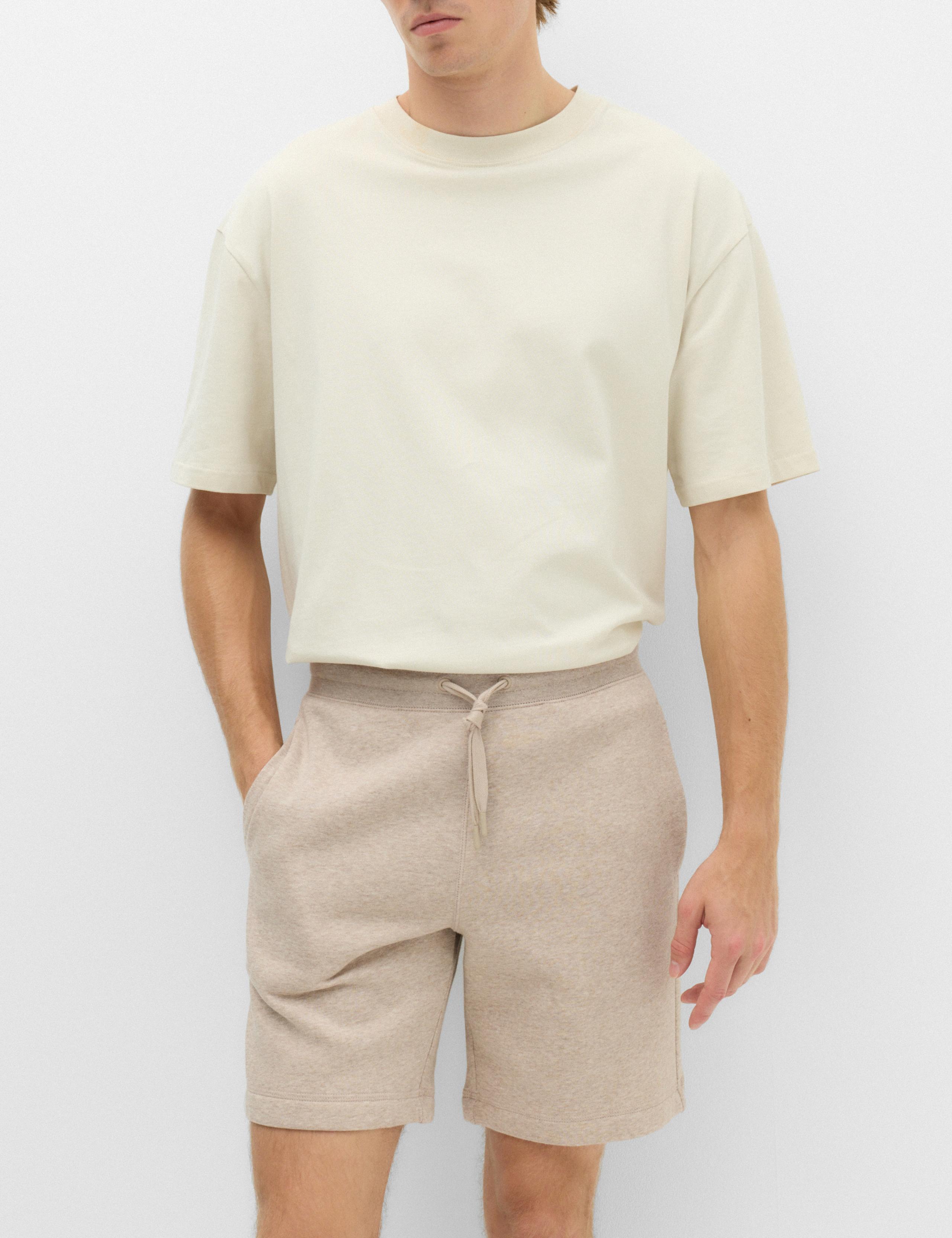 Cotton Rich Brushback Mid Length Shorts 1 of 6