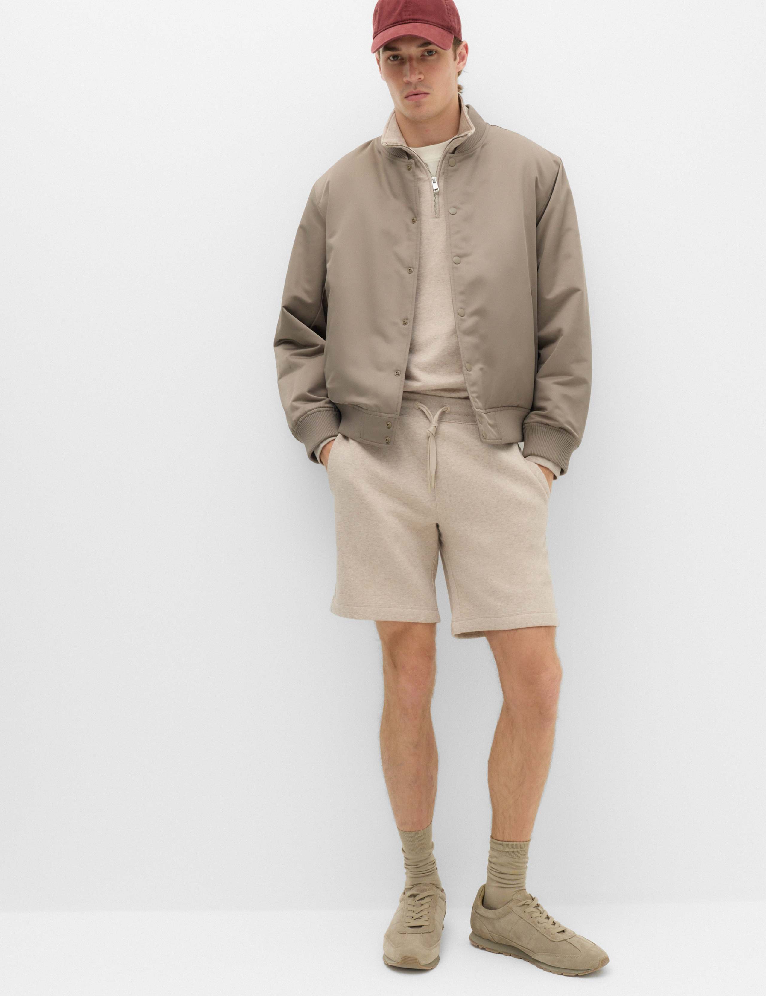 Cotton Rich Brushback Mid Length Shorts 6 of 6
