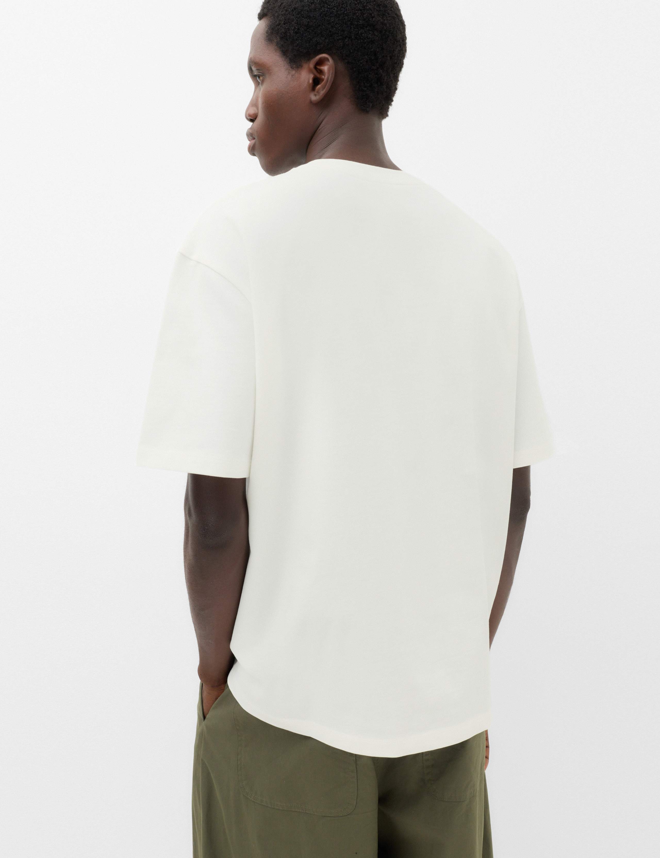 Oversized Pure Cotton Embroidered T-Shirt 4 of 4
