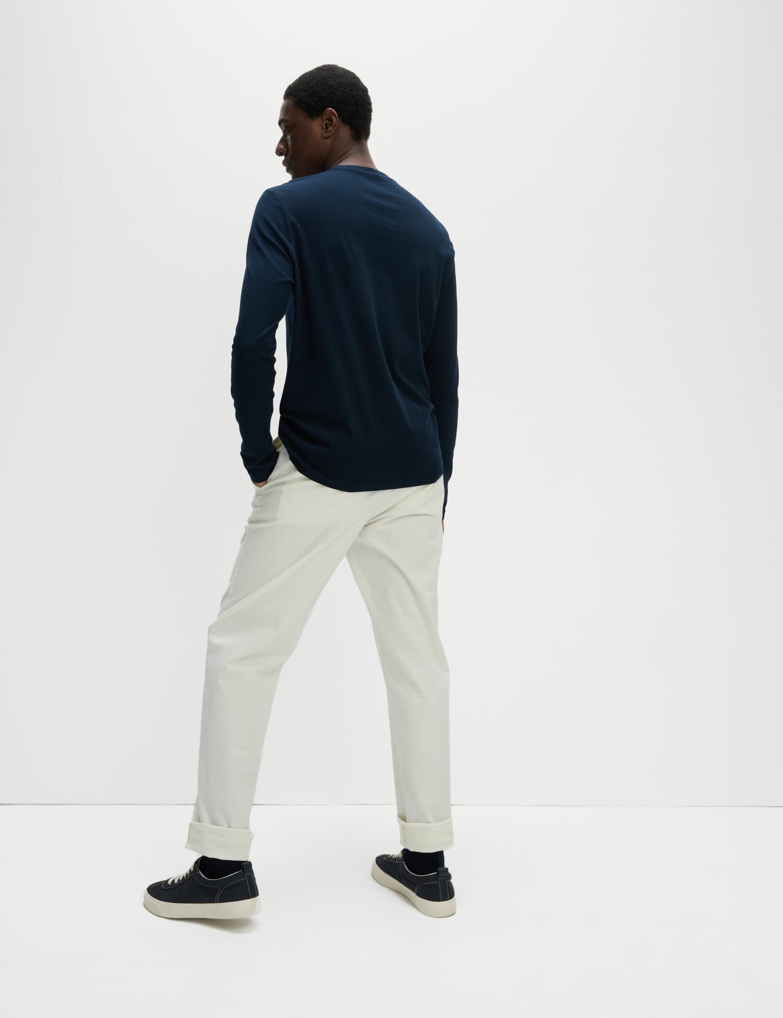 2pk Pure Cotton Long Sleeve T-Shirts 4 of 5
