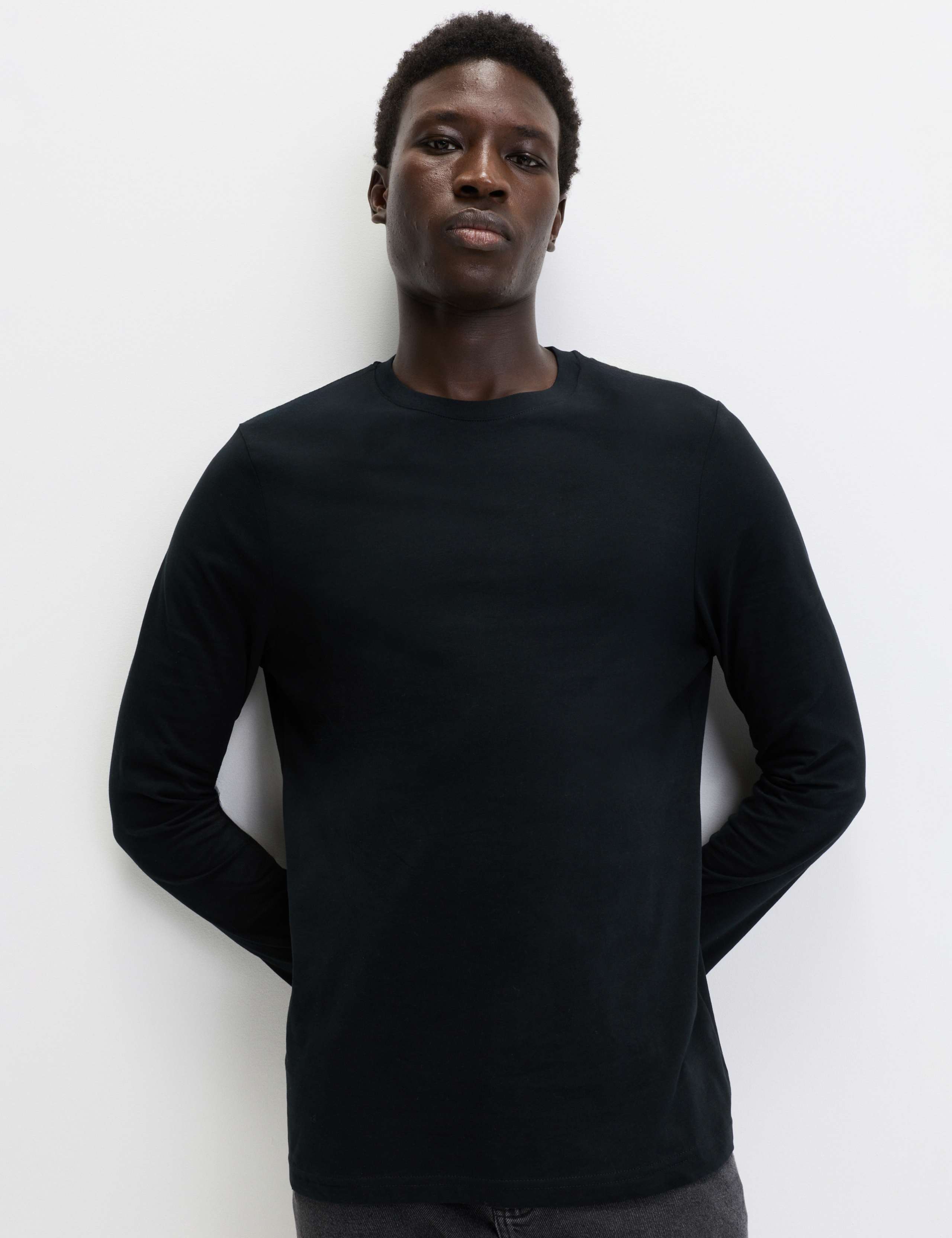 トップス everyone border long sleeve tee shirt M everyone border long sleeve tee shirt (NAVY) – SupBean