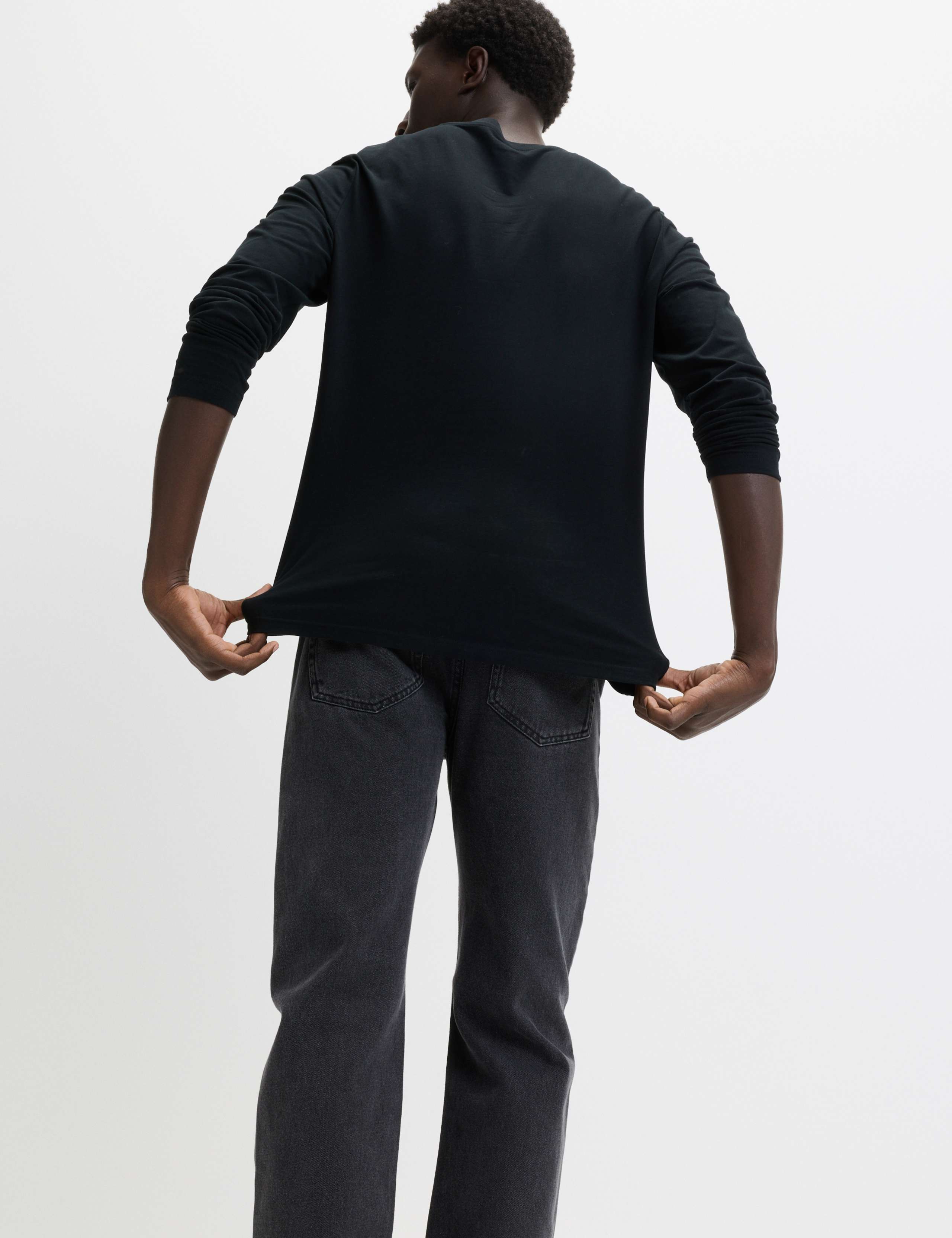 2pk Pure Cotton Long Sleeve T-Shirts 4 of 5