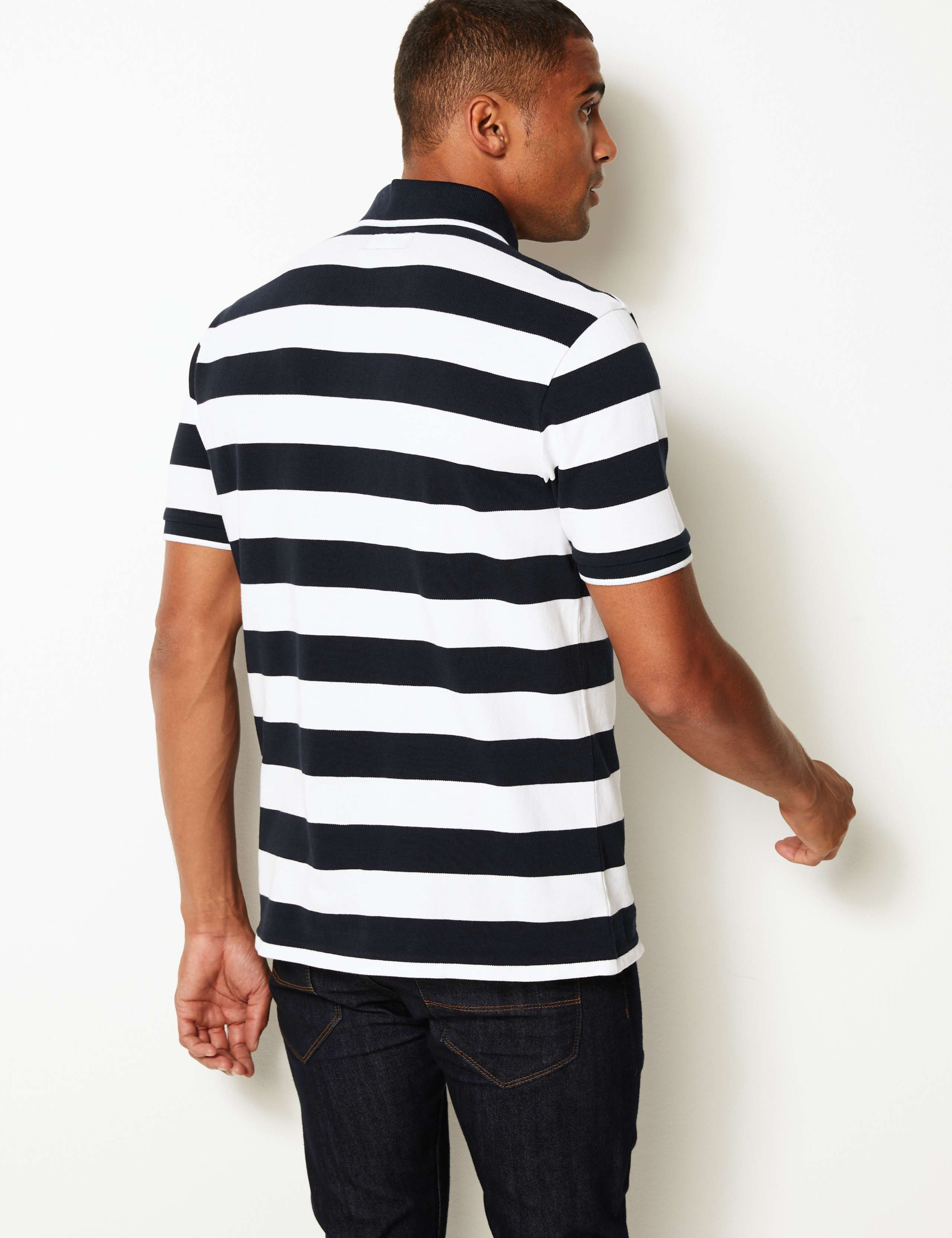 Cotton Striped Polo Shirt 4 of 4