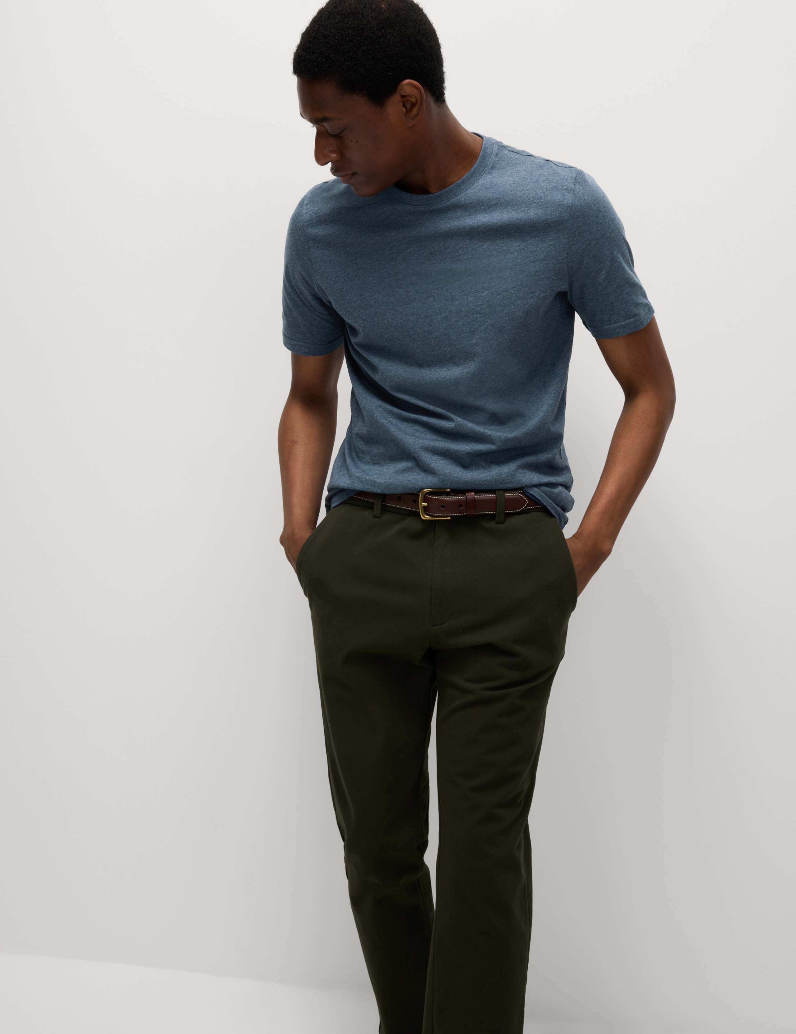 5 Pack Pure Cotton Crew Neck T-Shirts 3 of 5